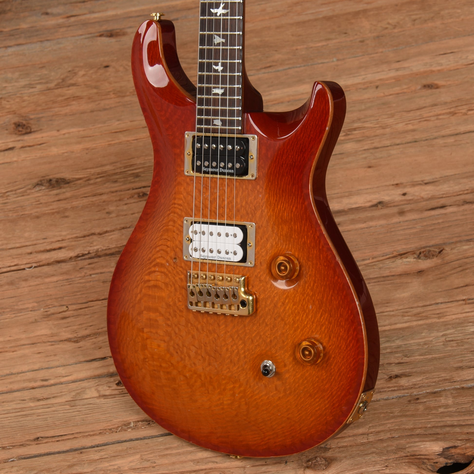 PRS Custom 24 Lacewood Cherry Sunburst 1992 Electric Guitars / Solid Body