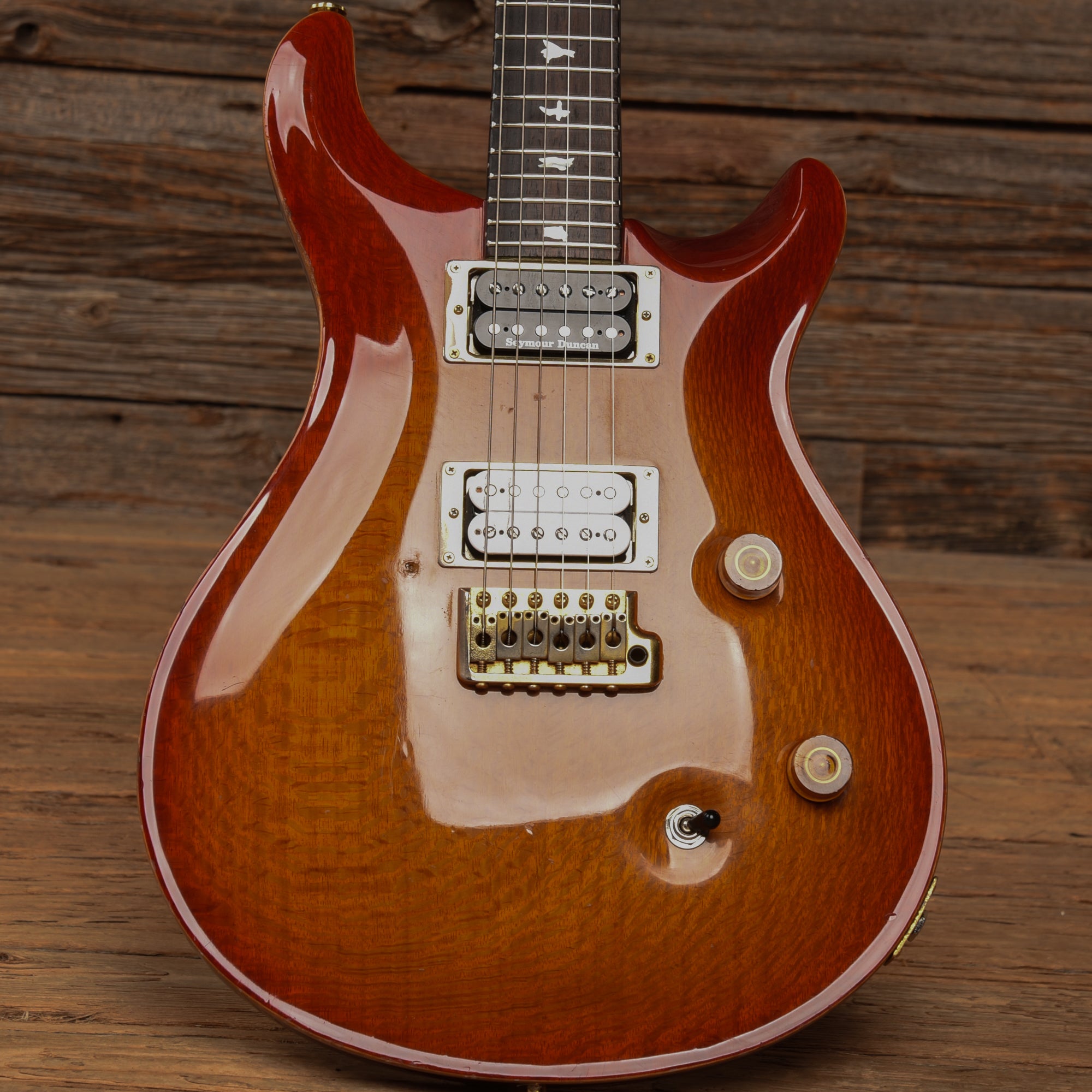 PRS Custom 24 Lacewood Cherry Sunburst 1992 Electric Guitars / Solid Body