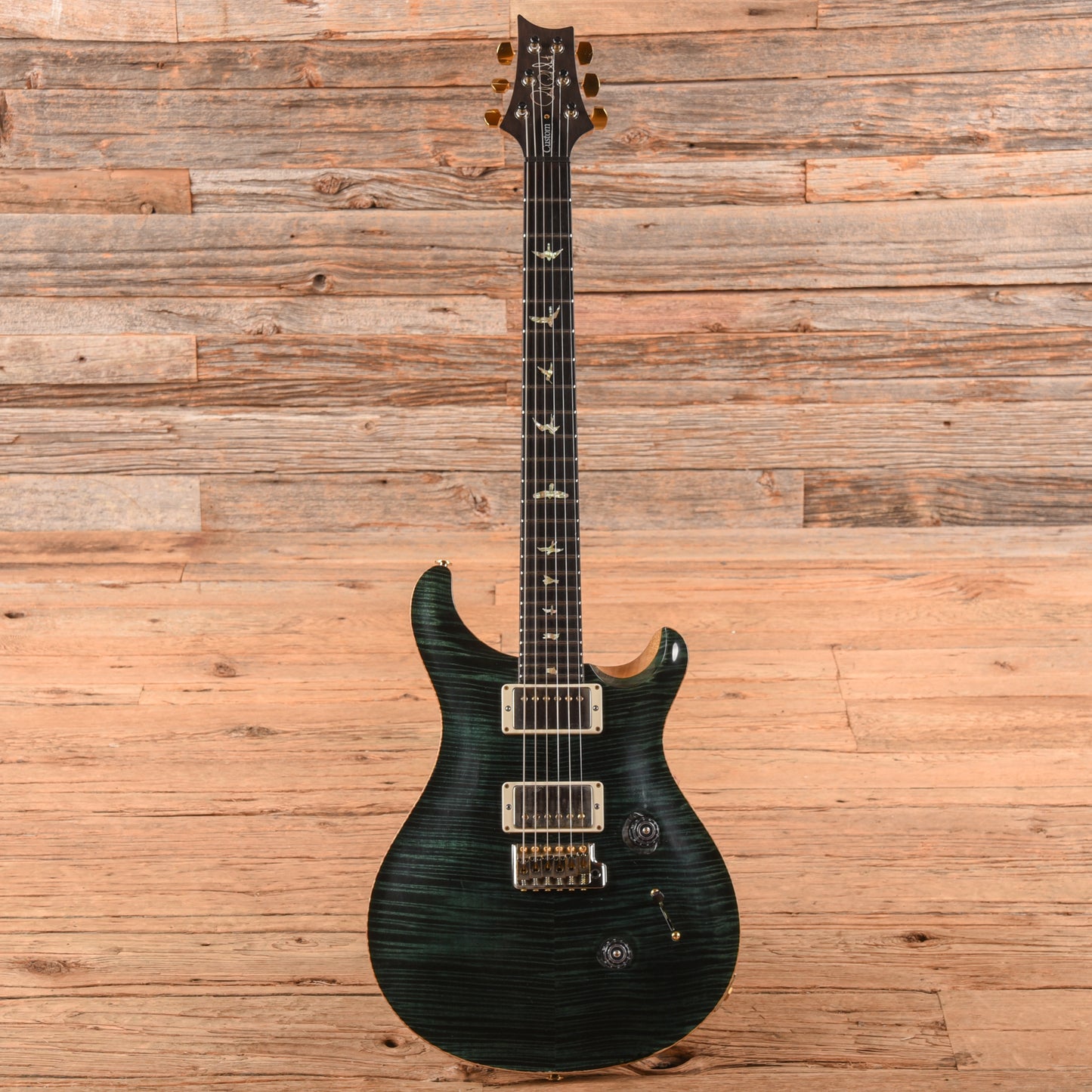 PRS Custom 24 Wood Library Slate Green 2016 Electric Guitars / Solid Body