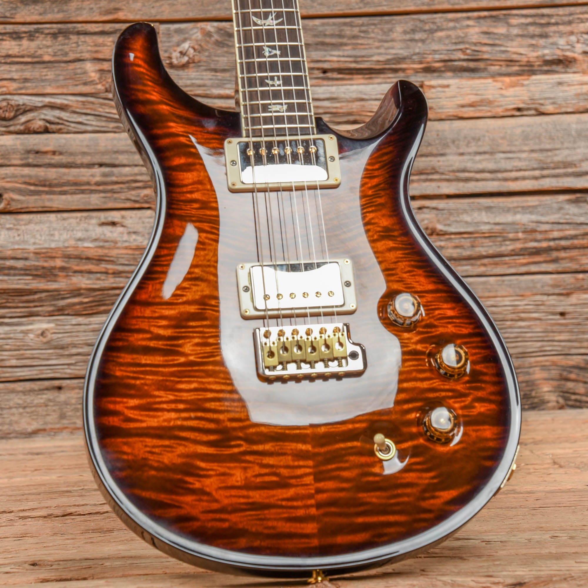 PRS DGT David Grissom Tremolo Signature 10-Top Black Gold Burst 2018 Electric Guitars / Solid Body