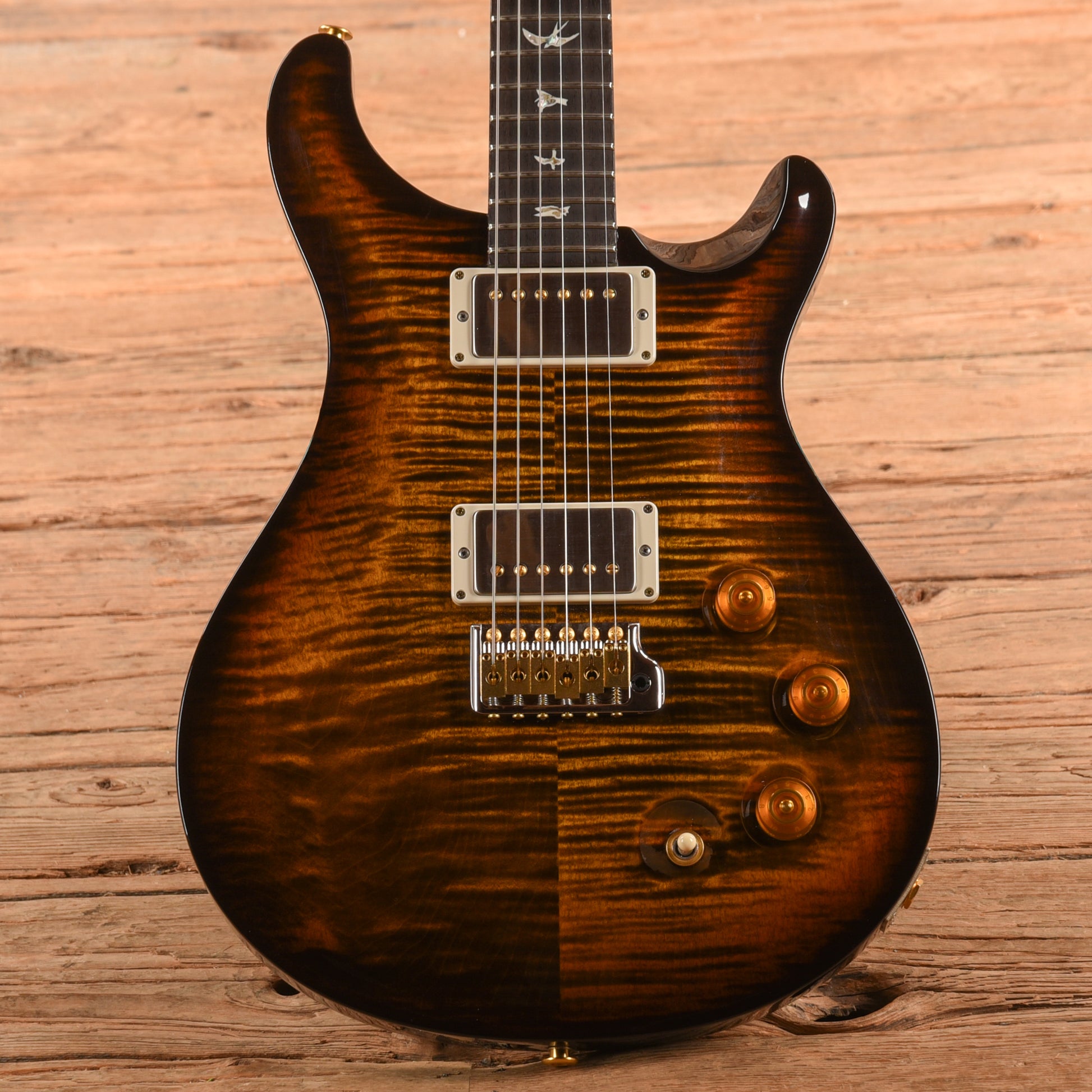 PRS DGT David Grissom Tremolo Signature 10-Top Black Gold Warp Burst 2024 Electric Guitars / Solid Body