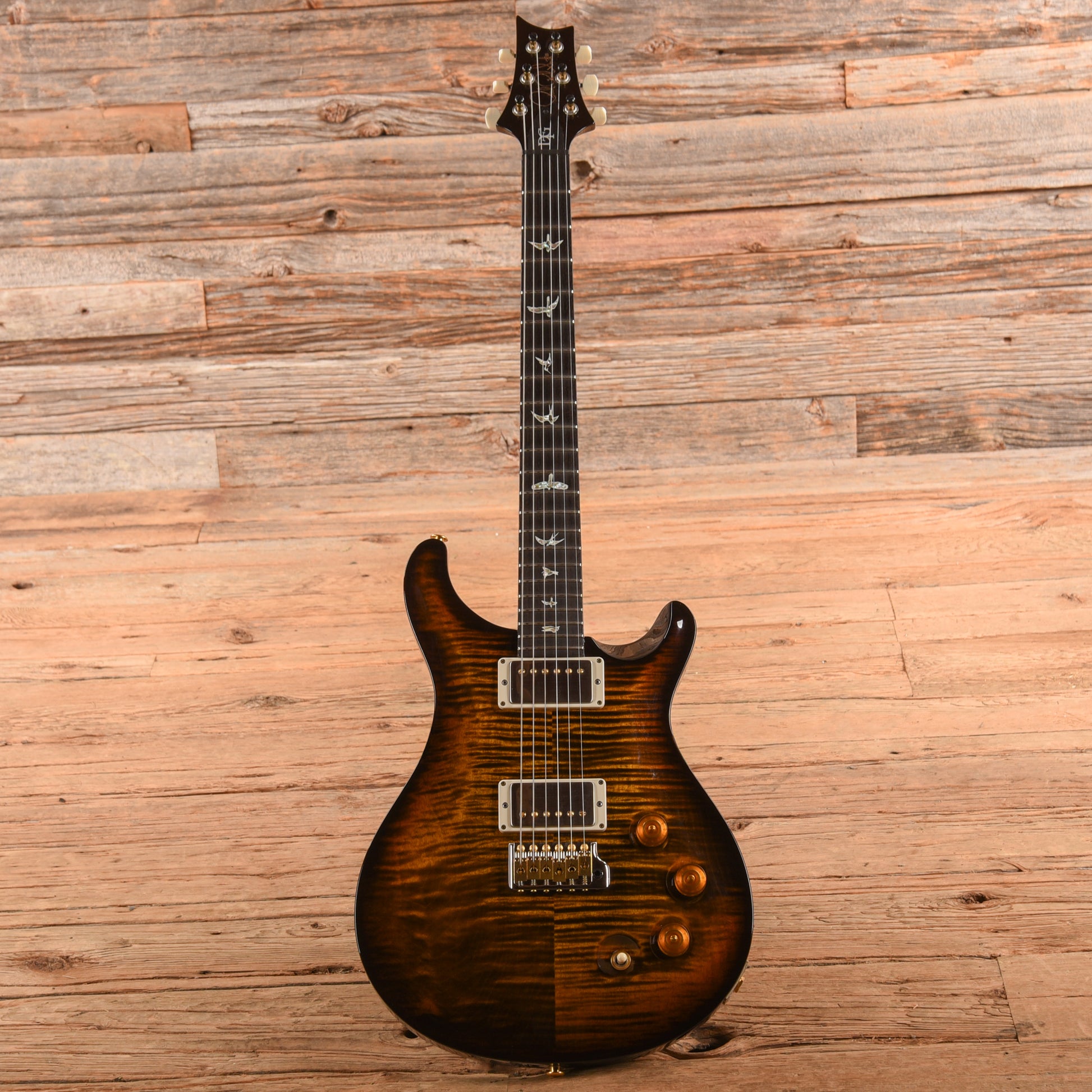 PRS DGT David Grissom Tremolo Signature 10-Top Black Gold Warp Burst 2024 Electric Guitars / Solid Body