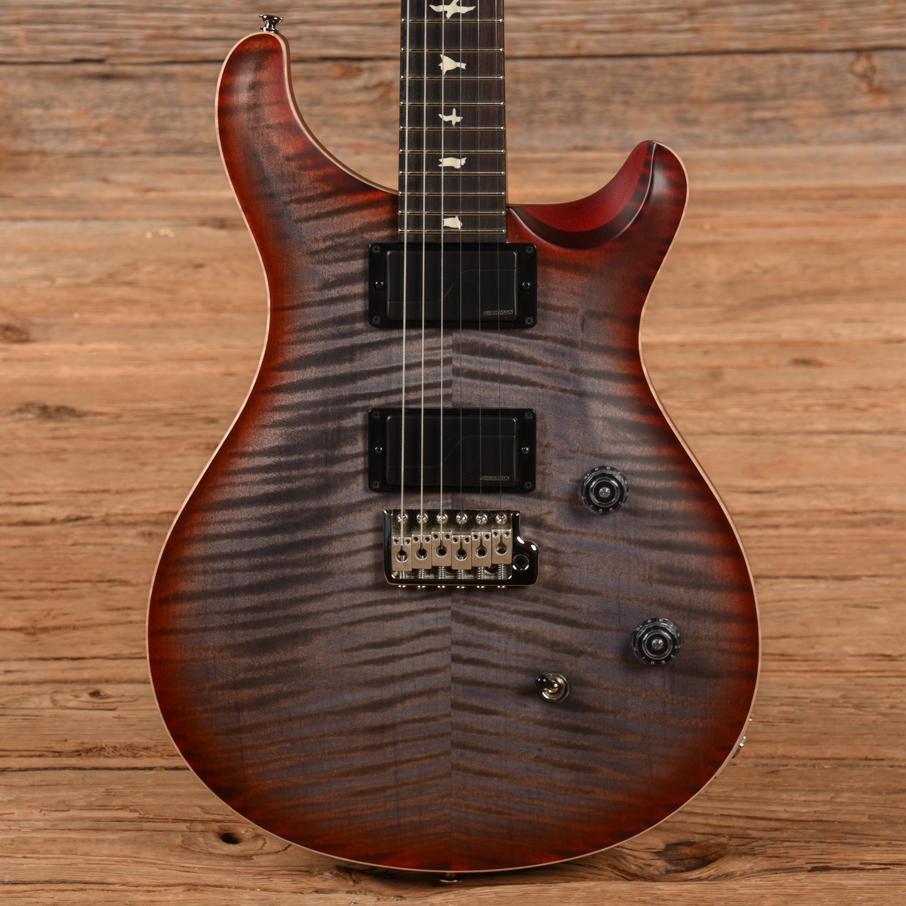 PRS Limited Edition CE 24 Satin Nitro Faded Grey Black Cherry Burst 2023 Electric Guitars / Solid Body