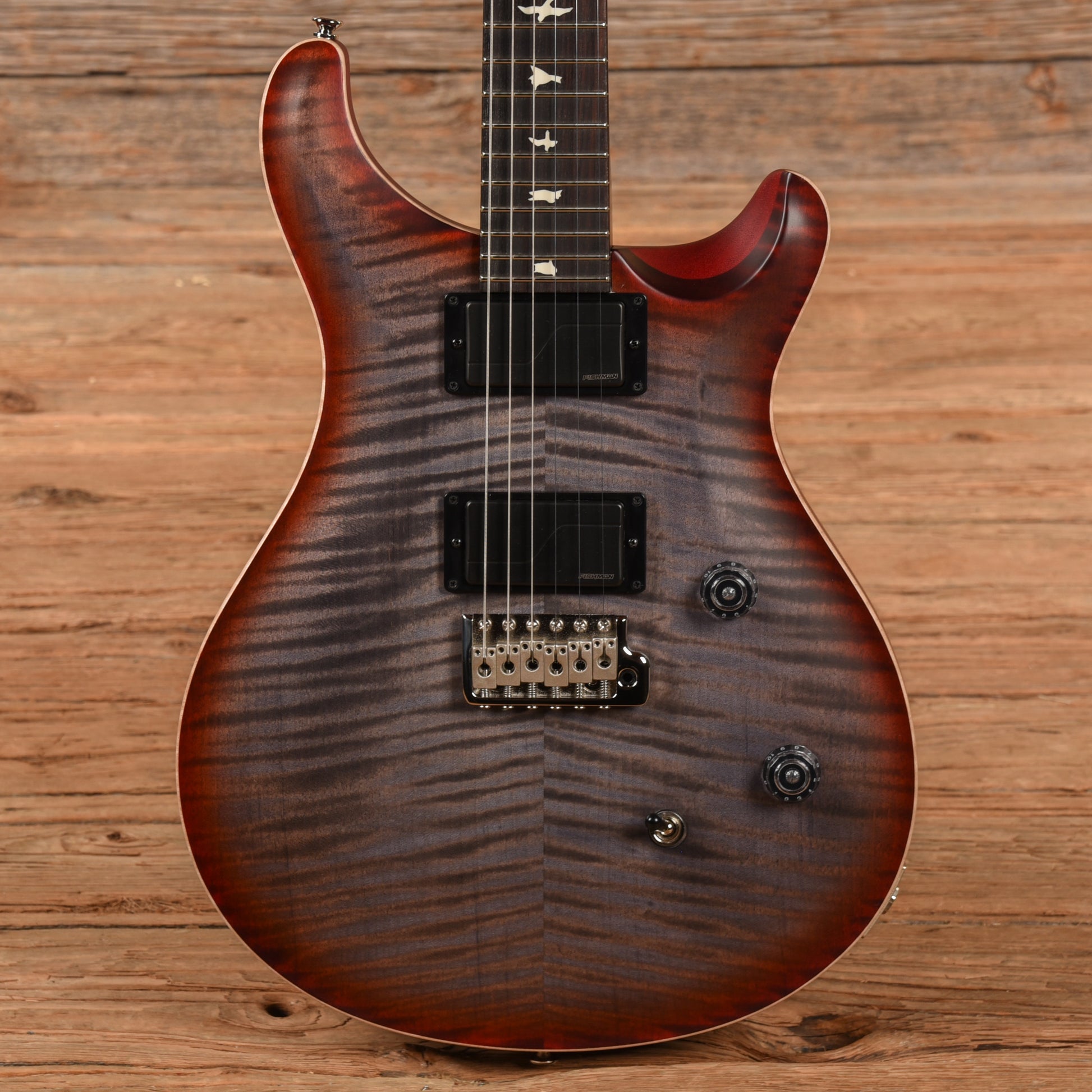PRS Limited Edition CE 24 Satin Nitro Faded Grey Black Cherry Burst 2023 Electric Guitars / Solid Body