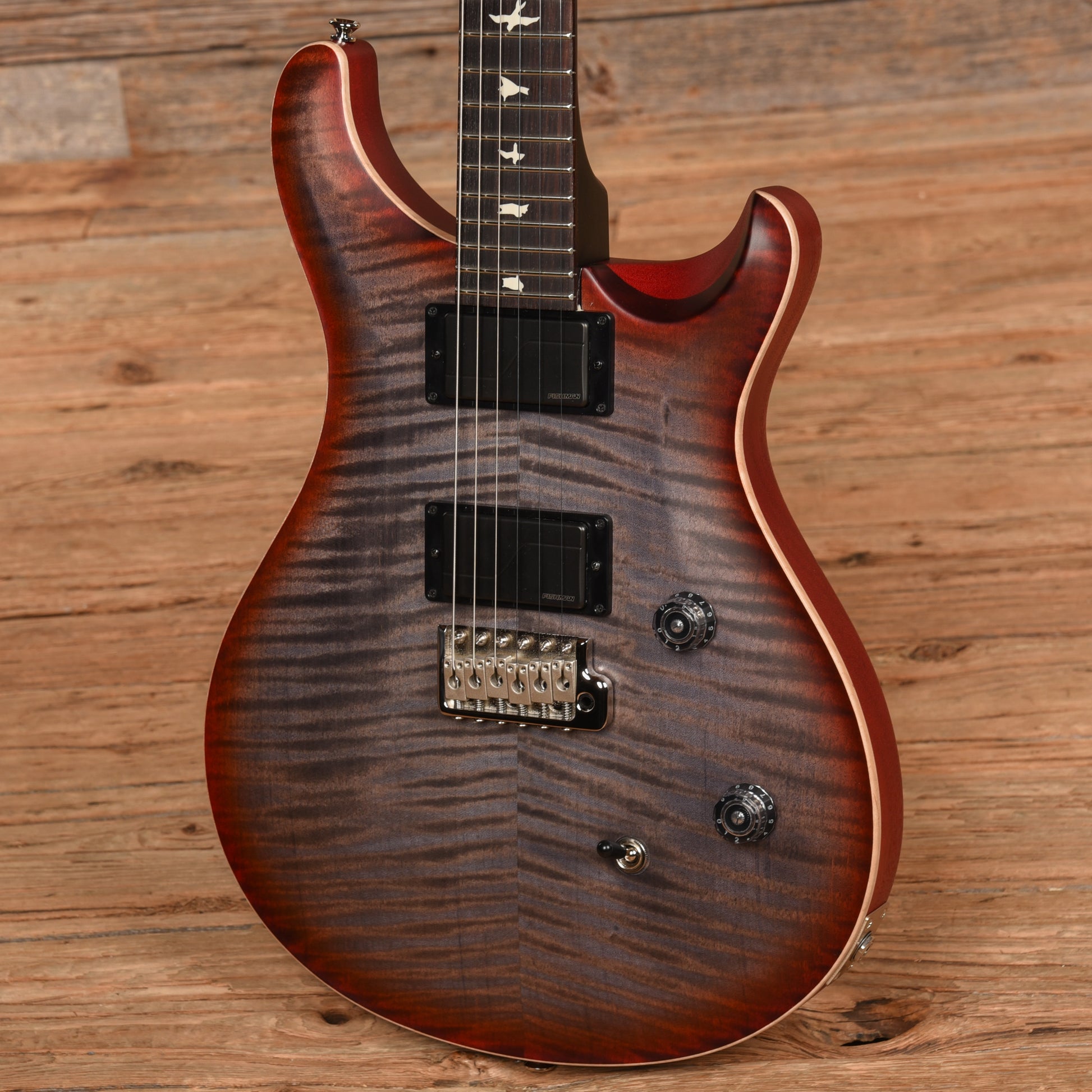 PRS Limited Edition CE 24 Satin Nitro Faded Grey Black Cherry Burst 2023 Electric Guitars / Solid Body