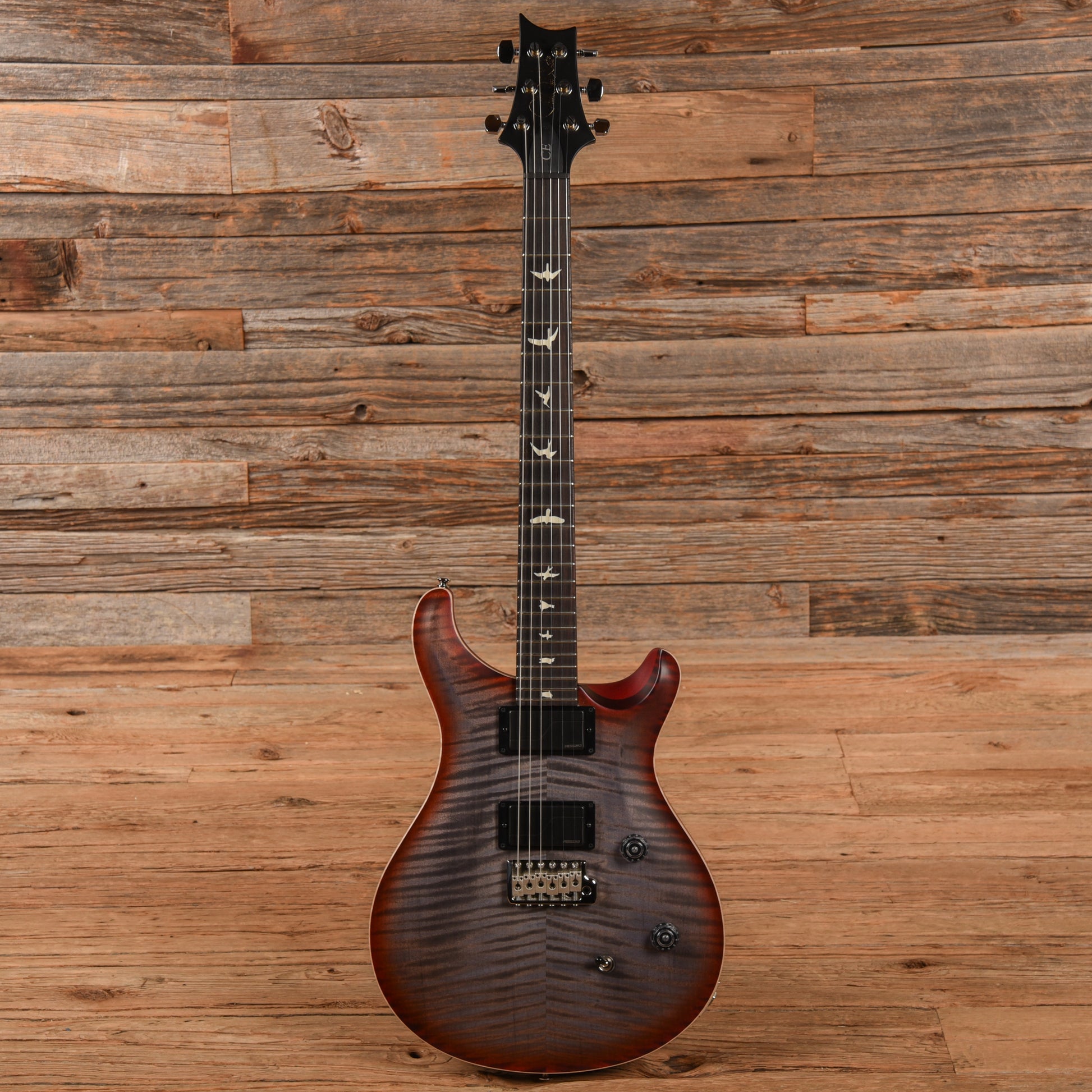 PRS Limited Edition CE 24 Satin Nitro Faded Grey Black Cherry Burst 2023 Electric Guitars / Solid Body