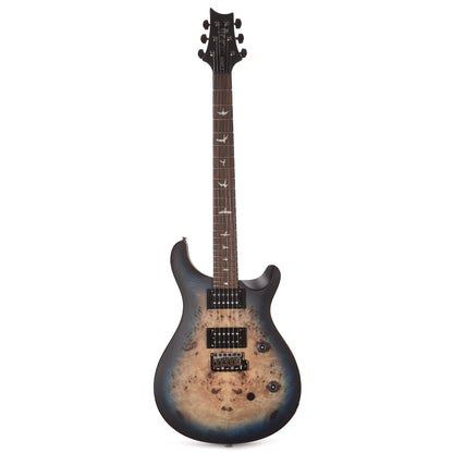 PRS Limited Edition SE Exotic Custom 24-08 Poplar Burl Lake Blue Midnight Burst Electric Guitars / Solid Body
