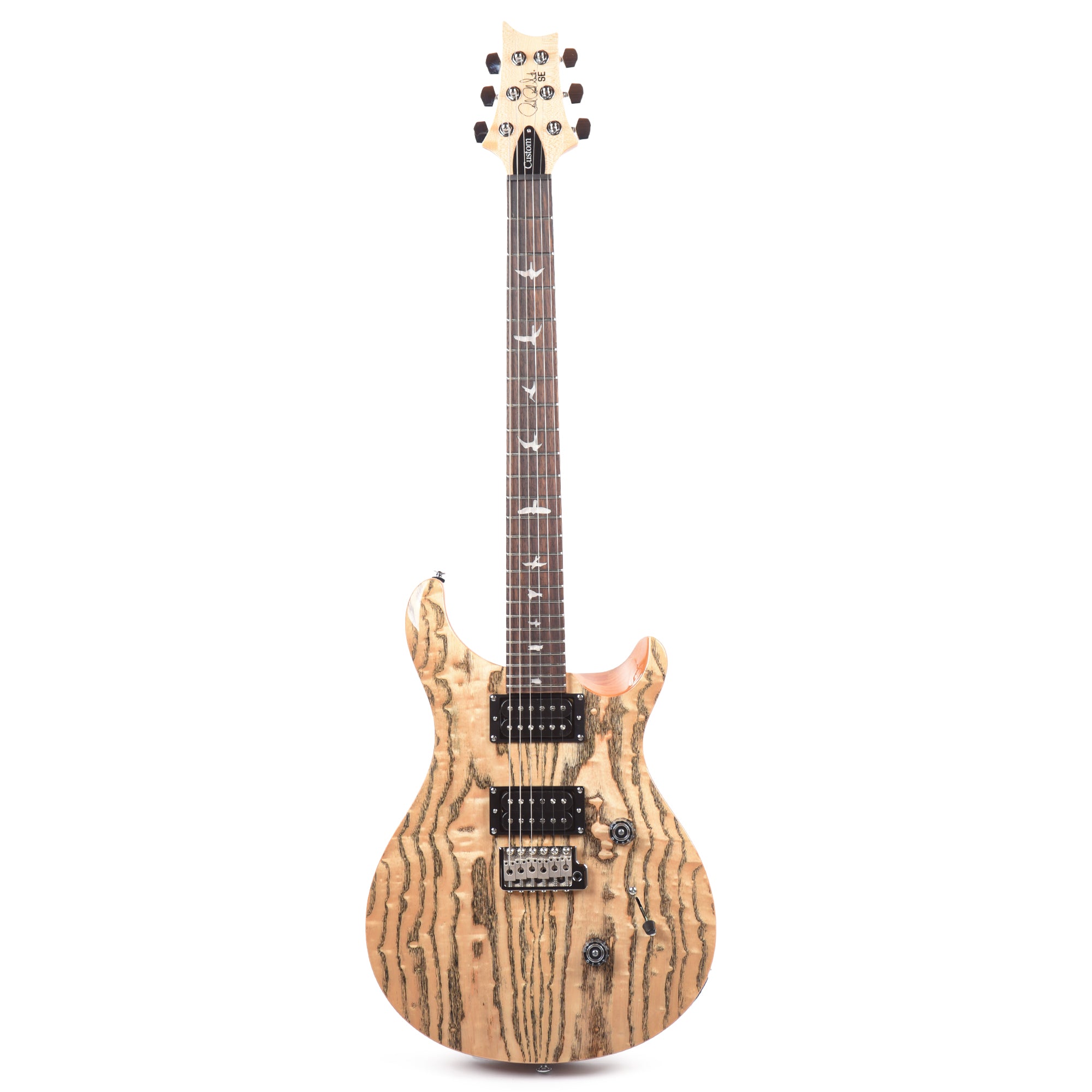 PRS Limited Edition SE Exotic Custom 24 Swamp Ash Burl Natural Electric Guitars / Solid Body