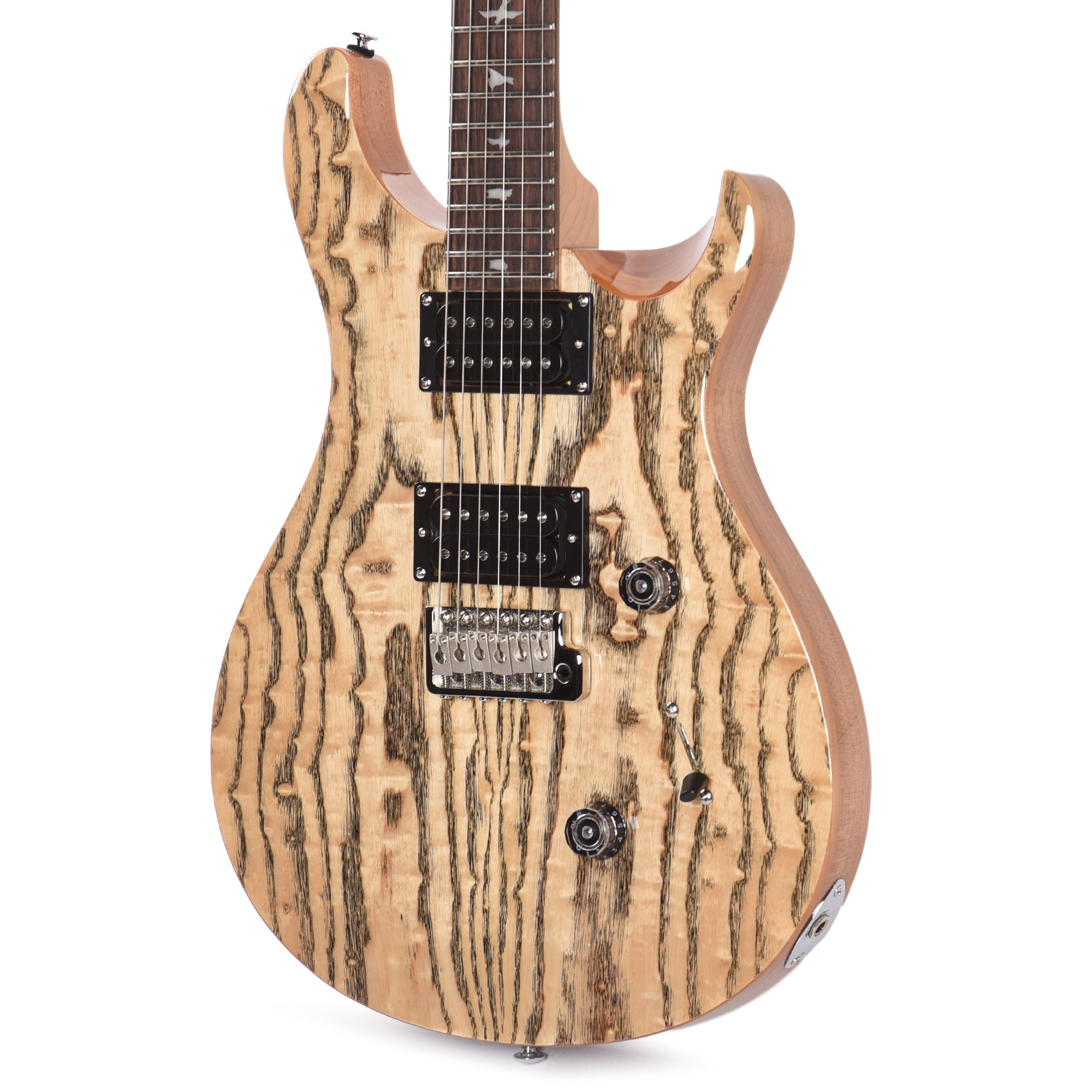 PRS Limited Edition SE Exotic Custom 24 Swamp Ash Burl Natural Electric Guitars / Solid Body