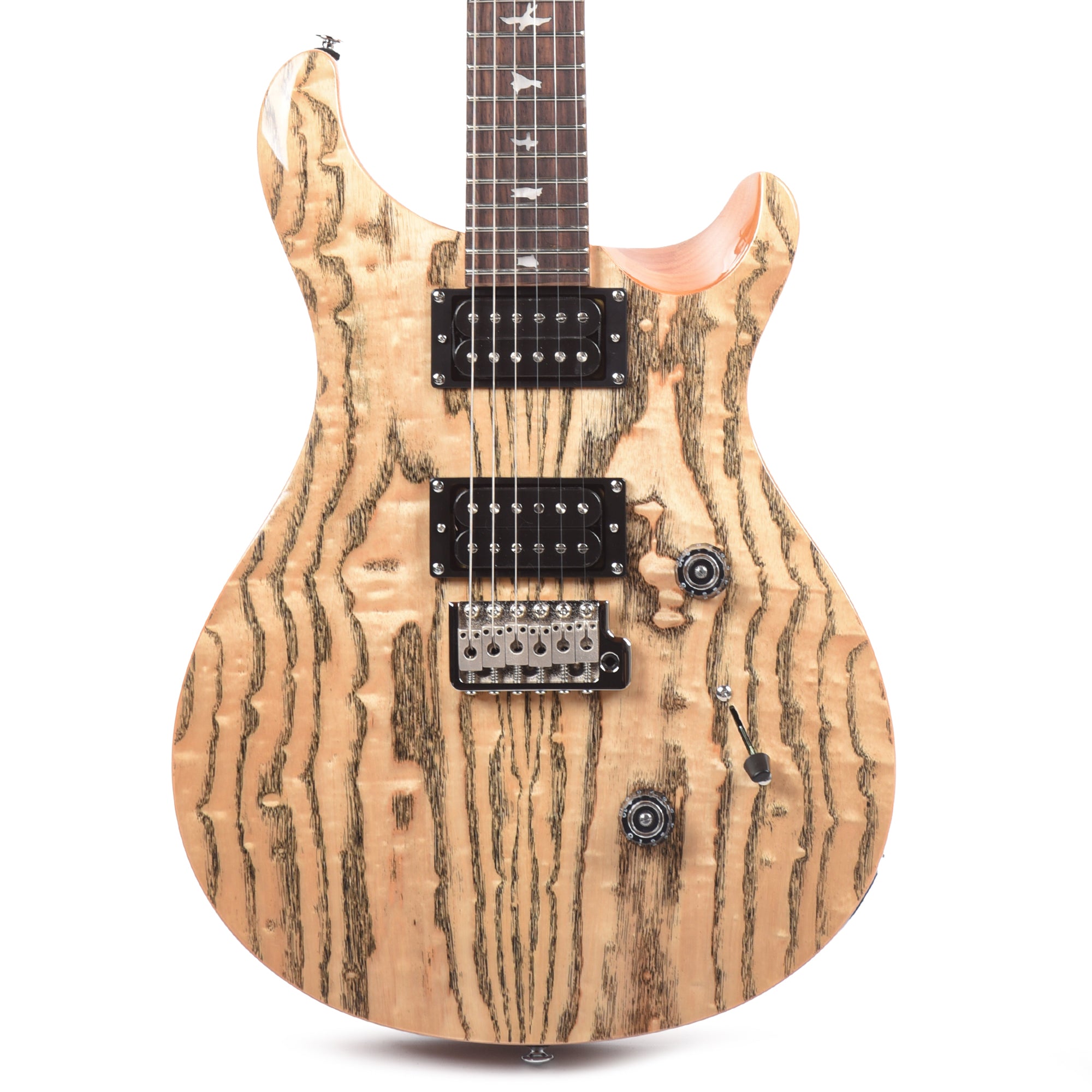 PRS Limited Edition SE Exotic Custom 24 Swamp Ash Burl Natural Electric Guitars / Solid Body
