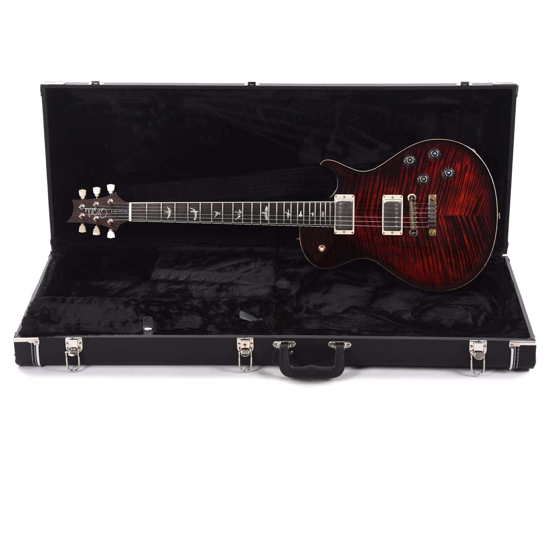 PRS McCarty Singlecut 594 10 Top Fire Red Burst Electric Guitars / Solid Body