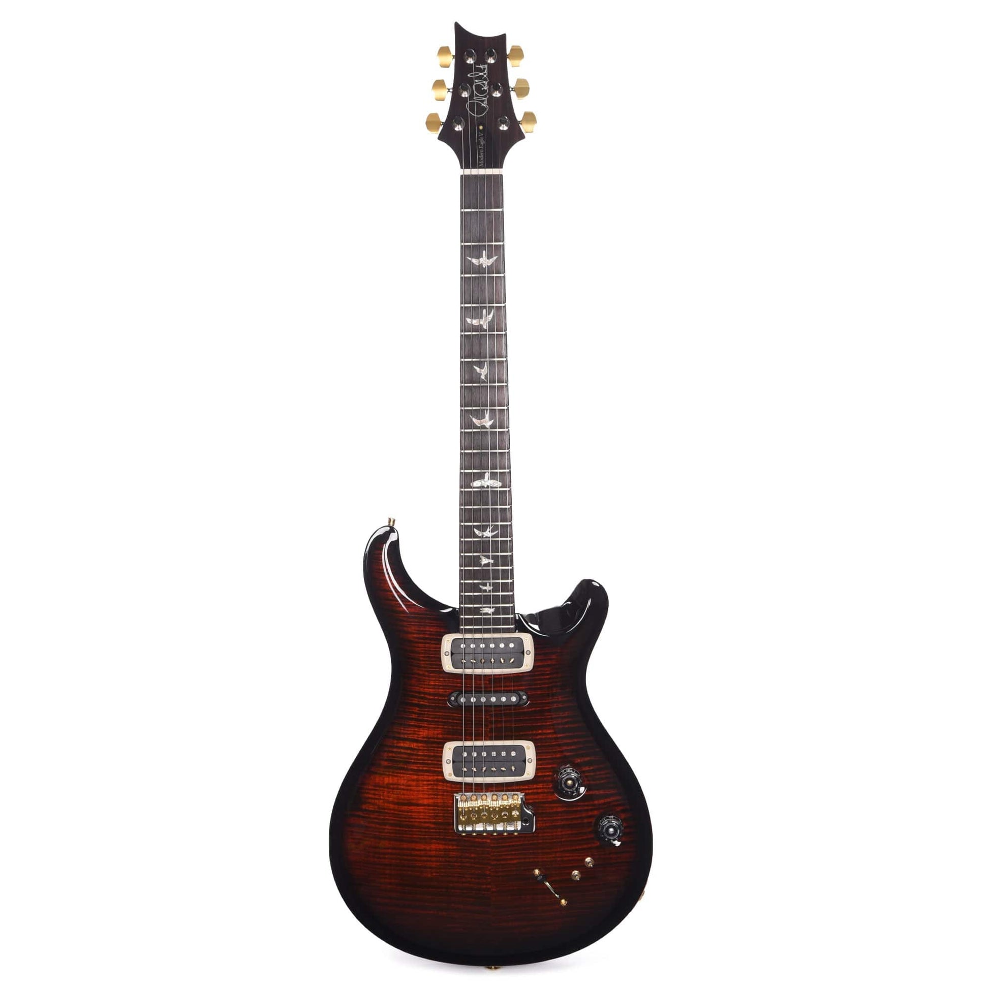 PRS Modern Eagle V 10 Top Fire Smokeburst Electric Guitars / Solid Body
