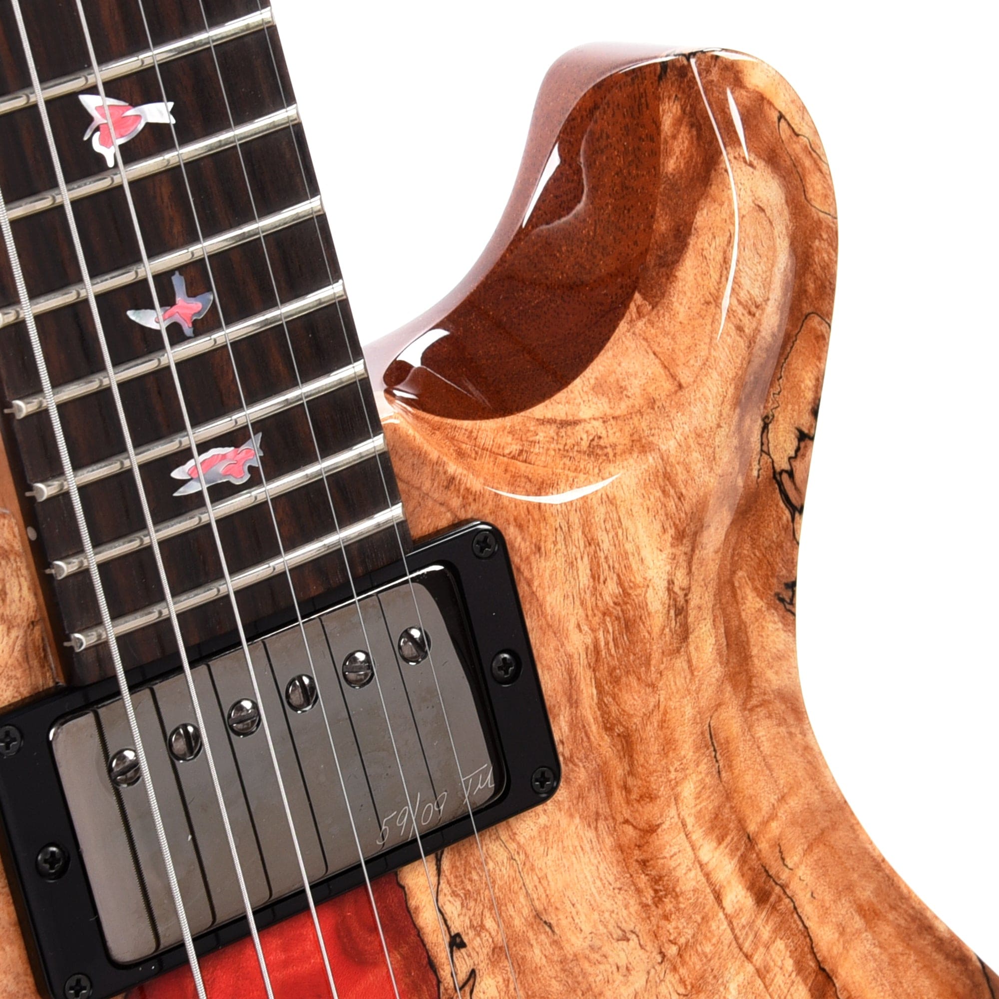 PRS Private Stock #10439 Custom 22 Salmon Spalted Maple w/Roasted Curly Maple Neck & Macassar Ebony Fingerboard Electric Guitars / Solid Body