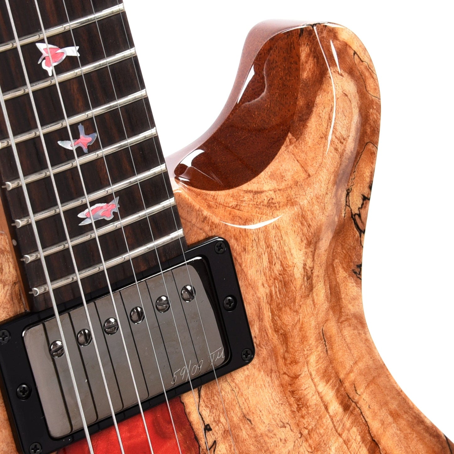 PRS Private Stock #10439 Custom 22 Salmon Spalted Maple w/Roasted Curly Maple Neck & Macassar Ebony Fingerboard Electric Guitars / Solid Body
