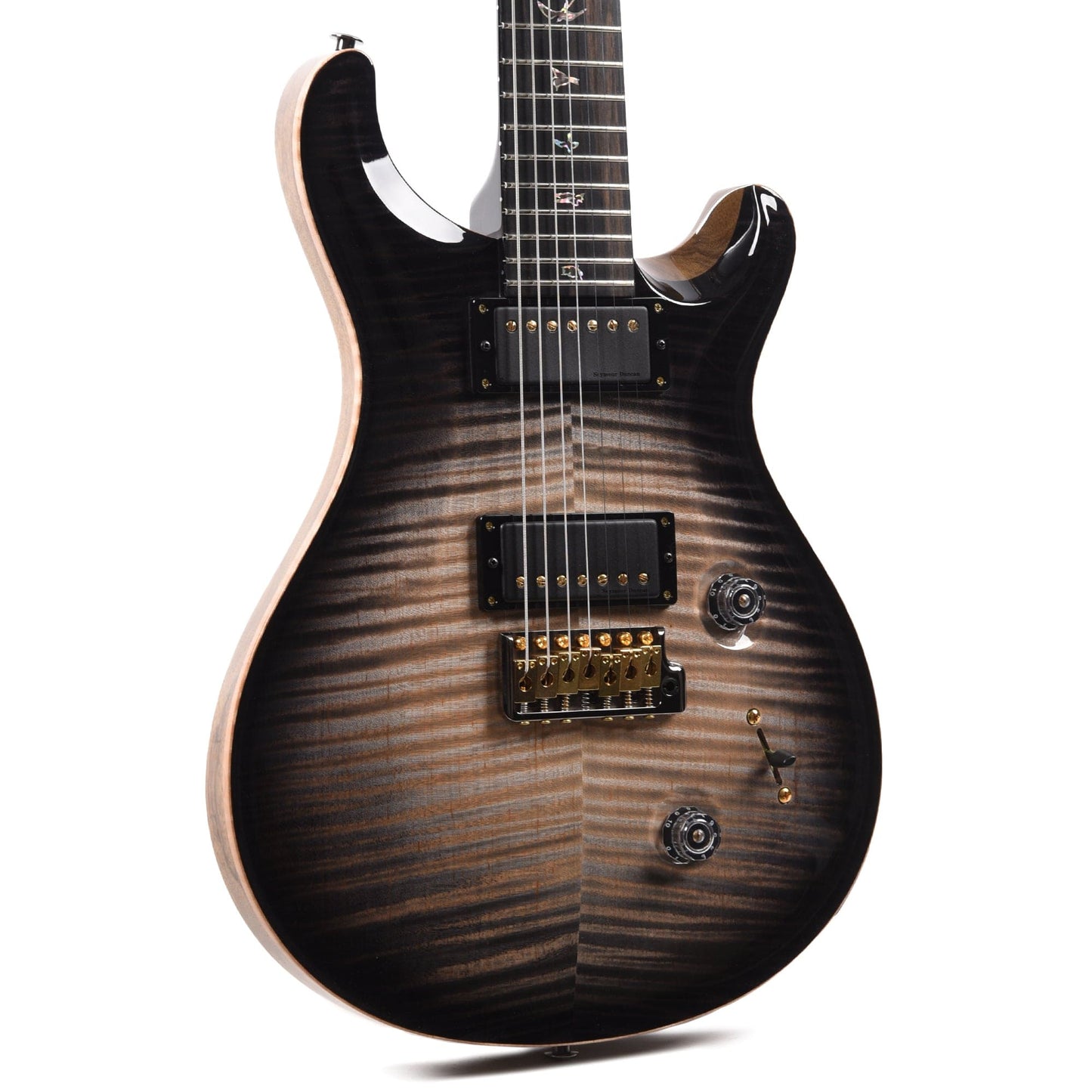 PRS Private Stock #10440 Custom 24 7-String Charcoal Glow Smoked Burst Curly Maple w/Black Limba Body & Stained Curly Maple Neck Electric Guitars / Solid Body