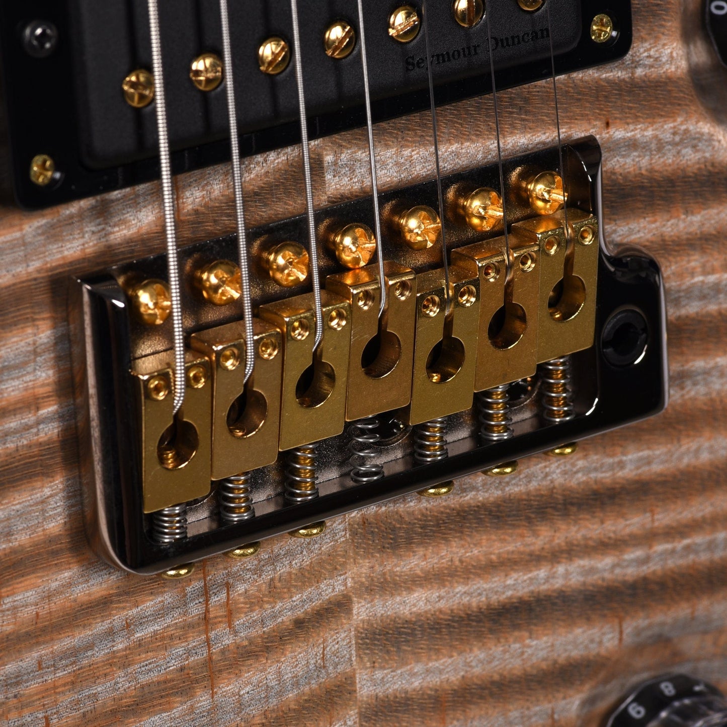 PRS Private Stock #10440 Custom 24 7-String Charcoal Glow Smoked Burst Curly Maple w/Black Limba Body & Stained Curly Maple Neck Electric Guitars / Solid Body