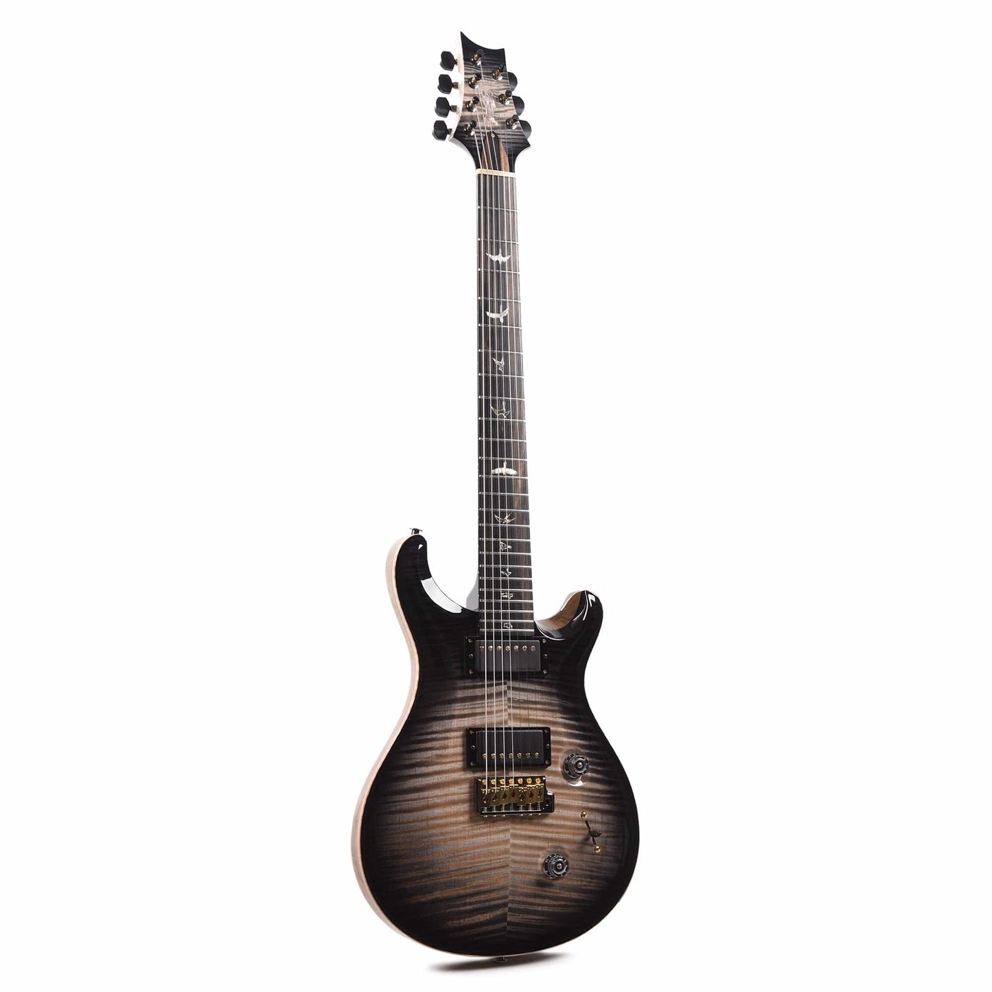 PRS Private Stock #10440 Custom 24 7-String Charcoal Glow Smoked Burst Curly Maple w/Black Limba Body & Stained Curly Maple Neck Electric Guitars / Solid Body