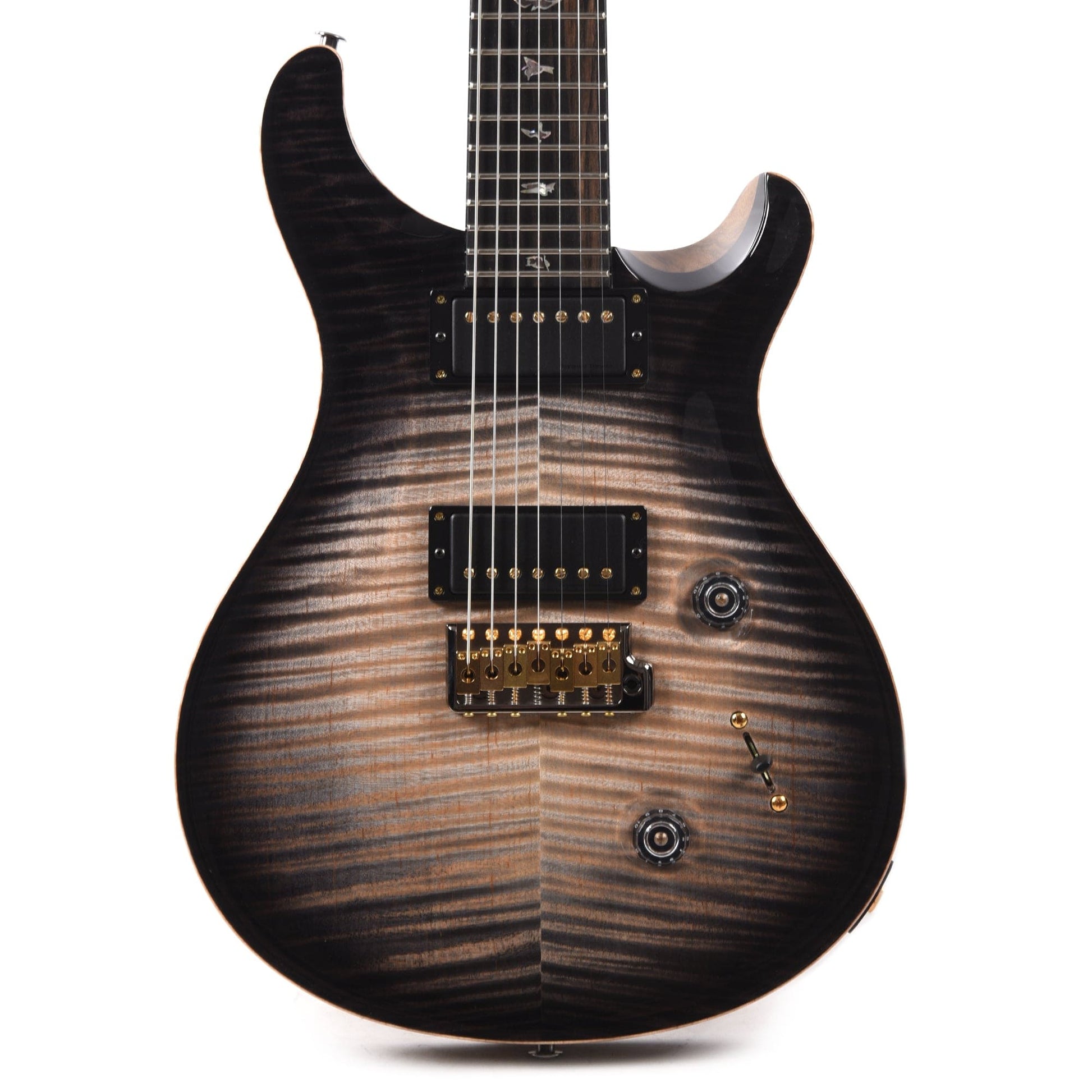PRS Private Stock #10440 Custom 24 7-String Charcoal Glow Smoked Burst Curly Maple w/Black Limba Body & Stained Curly Maple Neck Electric Guitars / Solid Body