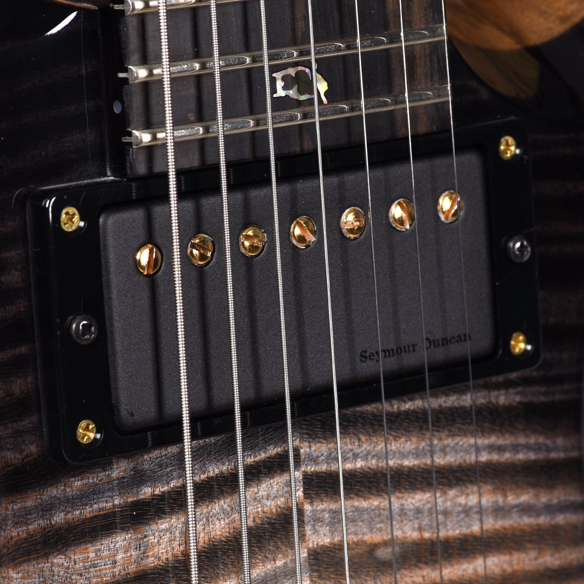 PRS Private Stock #10440 Custom 24 7-String Charcoal Glow Smoked Burst Curly Maple w/Black Limba Body & Stained Curly Maple Neck Electric Guitars / Solid Body