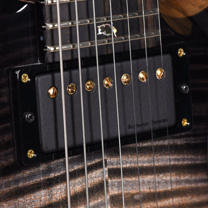 PRS Private Stock #10440 Custom 24 7-String Charcoal Glow Smoked Burst Curly Maple w/Black Limba Body & Stained Curly Maple Neck Electric Guitars / Solid Body