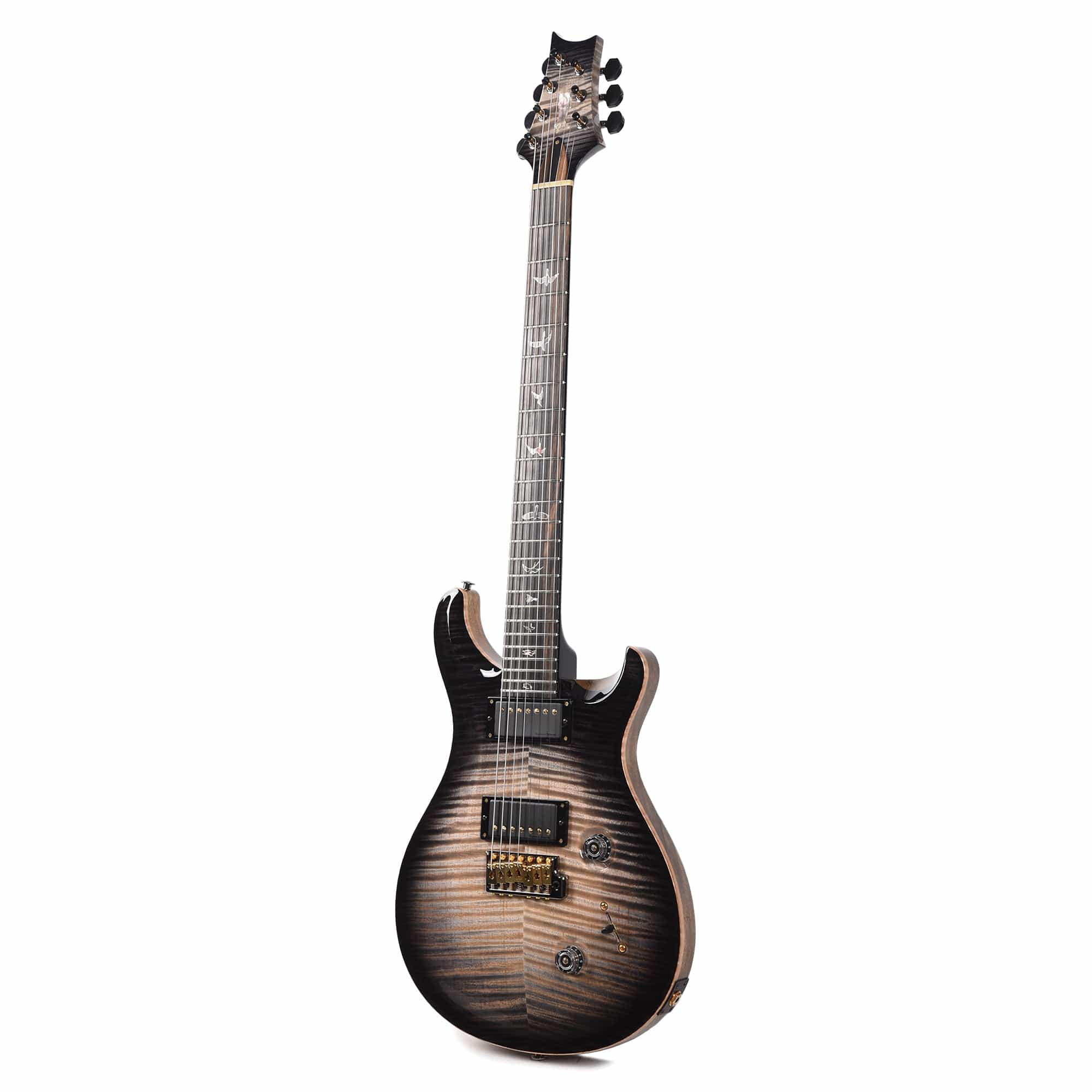 PRS Private Stock #10440 Custom 24 7-String Charcoal Glow Smoked Burst Curly Maple w/Black Limba Body & Stained Curly Maple Neck Electric Guitars / Solid Body