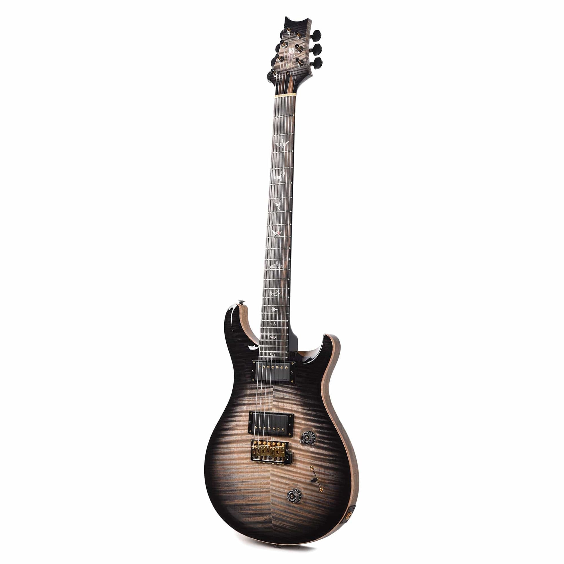 PRS Private Stock #10440 Custom 24 7-String Charcoal Glow Smoked Burst Curly Maple w/Black Limba Body & Stained Curly Maple Neck Electric Guitars / Solid Body