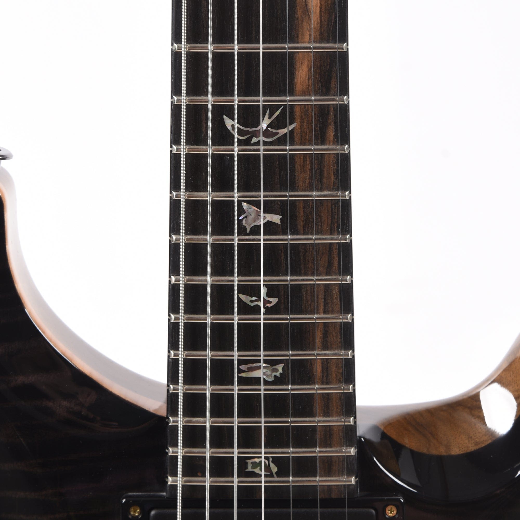 PRS Private Stock #10440 Custom 24 7-String Charcoal Glow Smoked Burst Curly Maple w/Black Limba Body & Stained Curly Maple Neck Electric Guitars / Solid Body