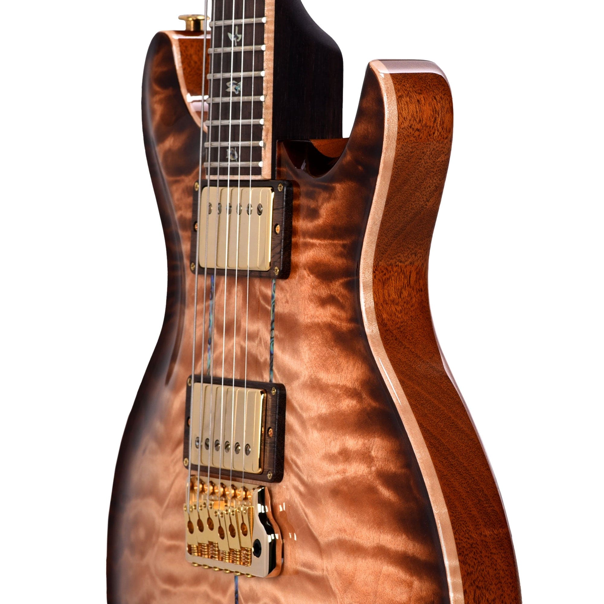 PRS Private Stock #10455 Santana II Copperhead Glow Smoked Burst Quilt Maple w/East Indian Rosewood Neck & Brazilian Rosewood Fingerboard Electric Guitars / Solid Body