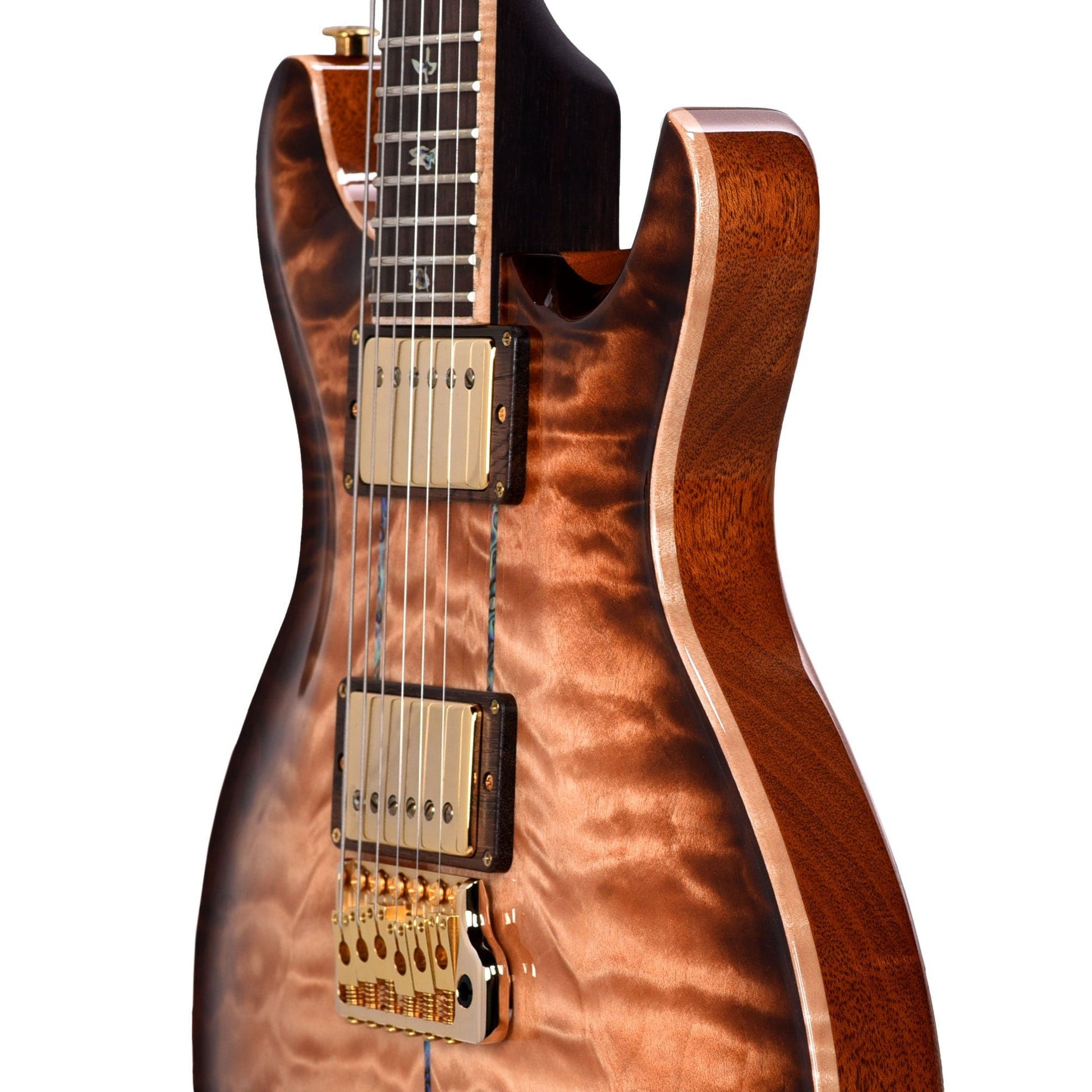 PRS Private Stock #10455 Santana II Copperhead Glow Smoked Burst Quilt Maple w/East Indian Rosewood Neck & Brazilian Rosewood Fingerboard Electric Guitars / Solid Body