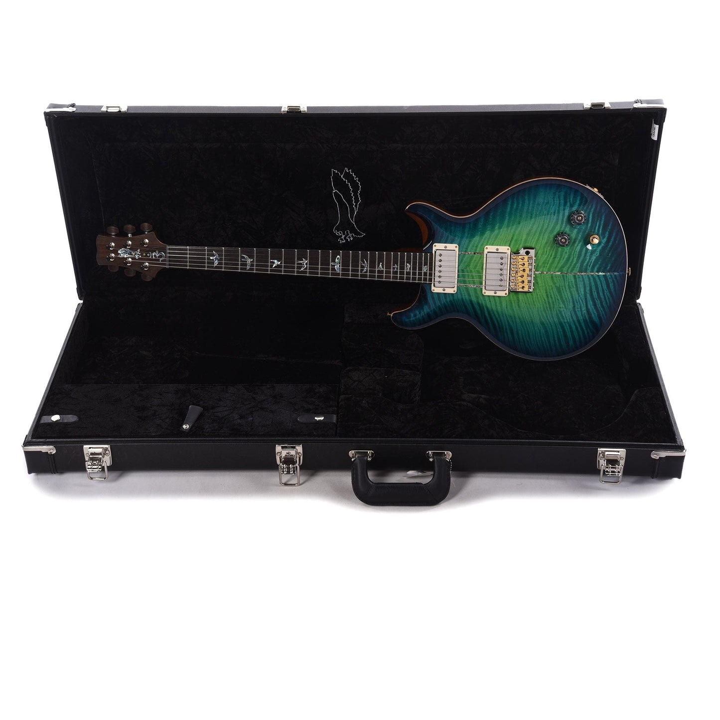 PRS Private Stock #10456 Santana II Laguna Glow Smoked Burst Curly Maple w/Figured Mahogany Neck & Brazilian Rosewood Fingerboard Electric Guitars / Solid Body