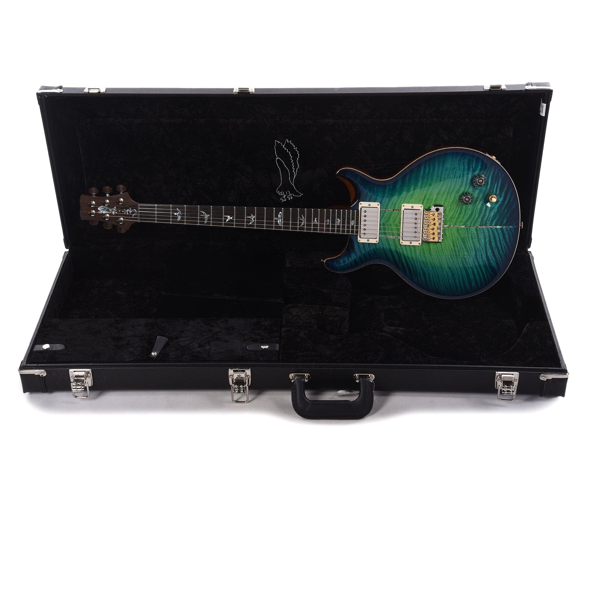 PRS Private Stock #10456 Santana II Laguna Glow Smoked Burst Curly Maple w/Figured Mahogany Neck & Brazilian Rosewood Fingerboard Electric Guitars / Solid Body