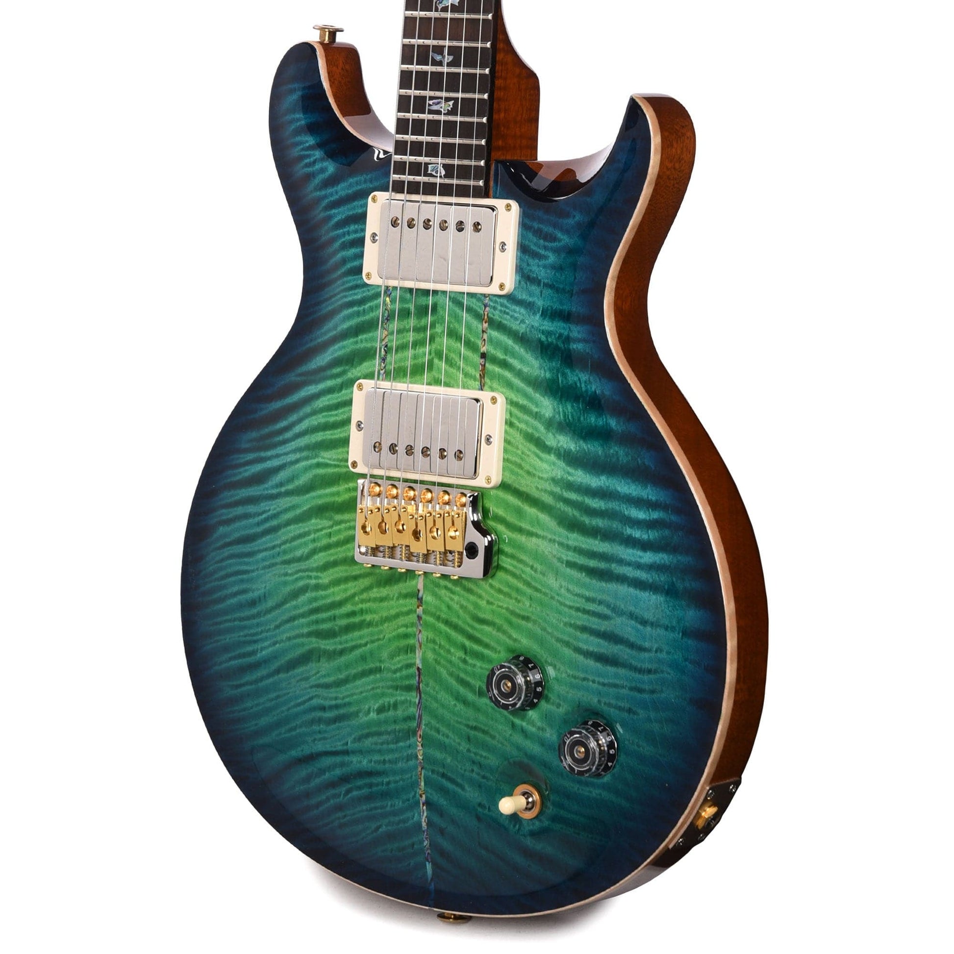 PRS Private Stock #10456 Santana II Laguna Glow Smoked Burst Curly Maple w/Figured Mahogany Neck & Brazilian Rosewood Fingerboard Electric Guitars / Solid Body