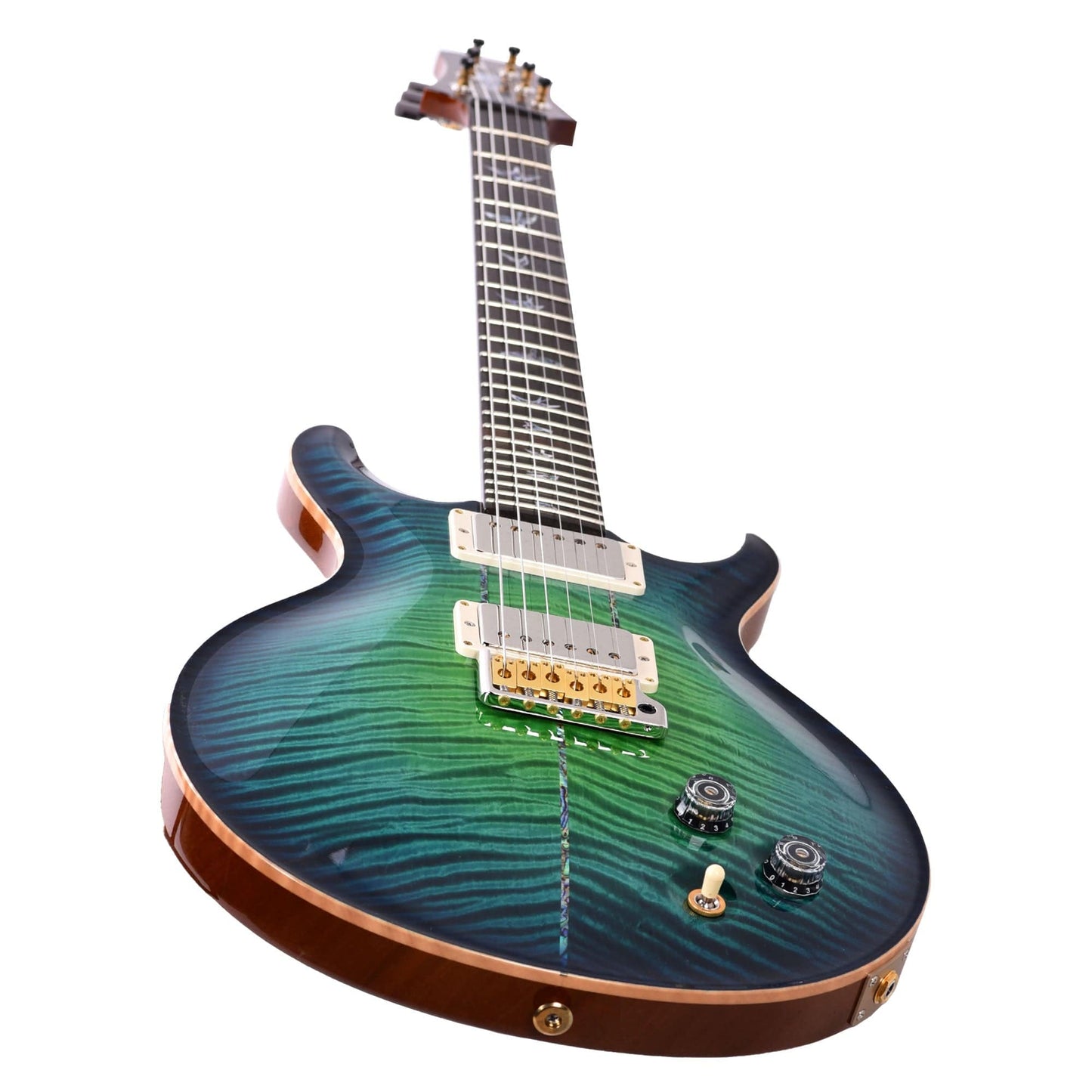 PRS Private Stock #10456 Santana II Laguna Glow Smoked Burst Curly Maple w/Figured Mahogany Neck & Brazilian Rosewood Fingerboard Electric Guitars / Solid Body