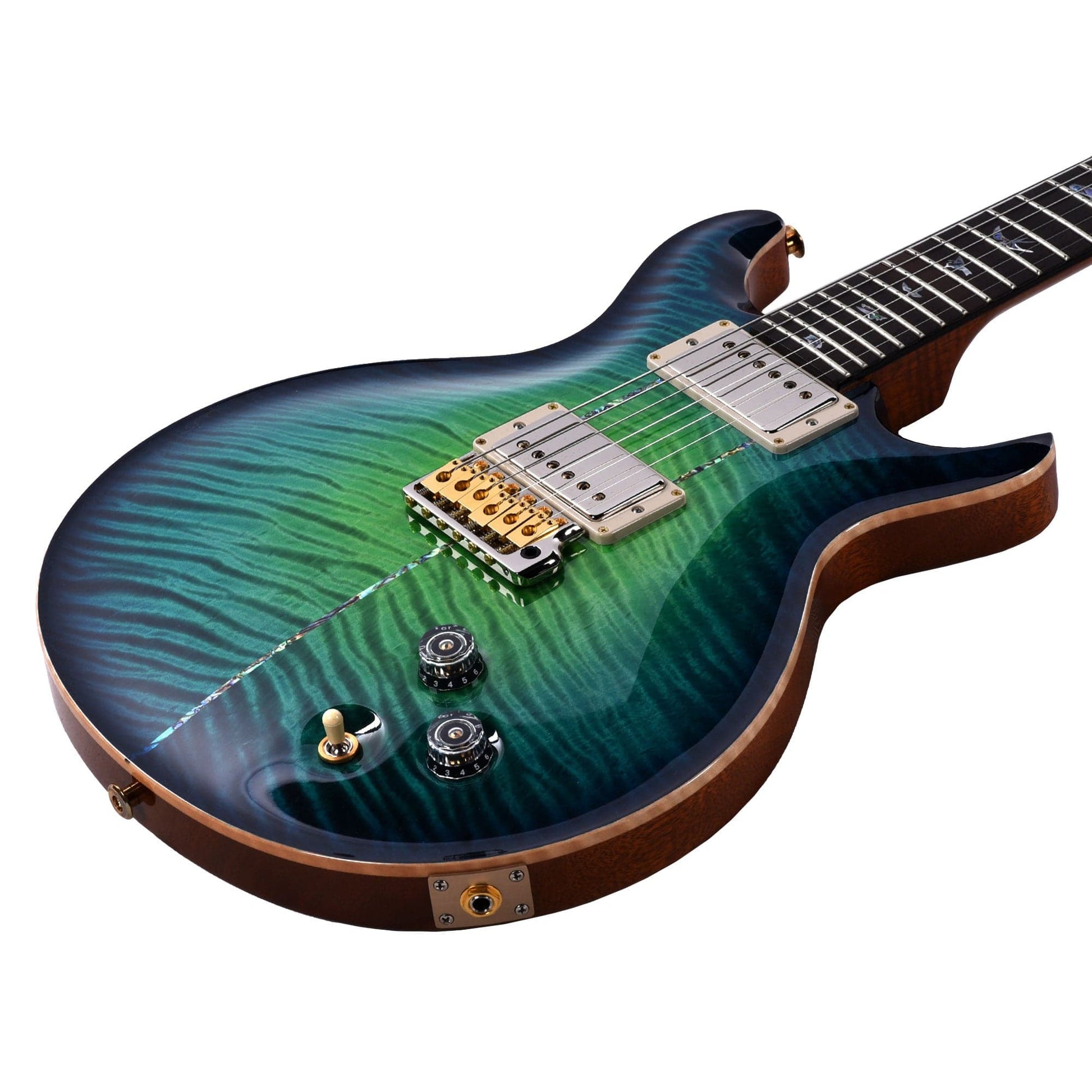 PRS Private Stock #10456 Santana II Laguna Glow Smoked Burst Curly Maple w/Figured Mahogany Neck & Brazilian Rosewood Fingerboard Electric Guitars / Solid Body