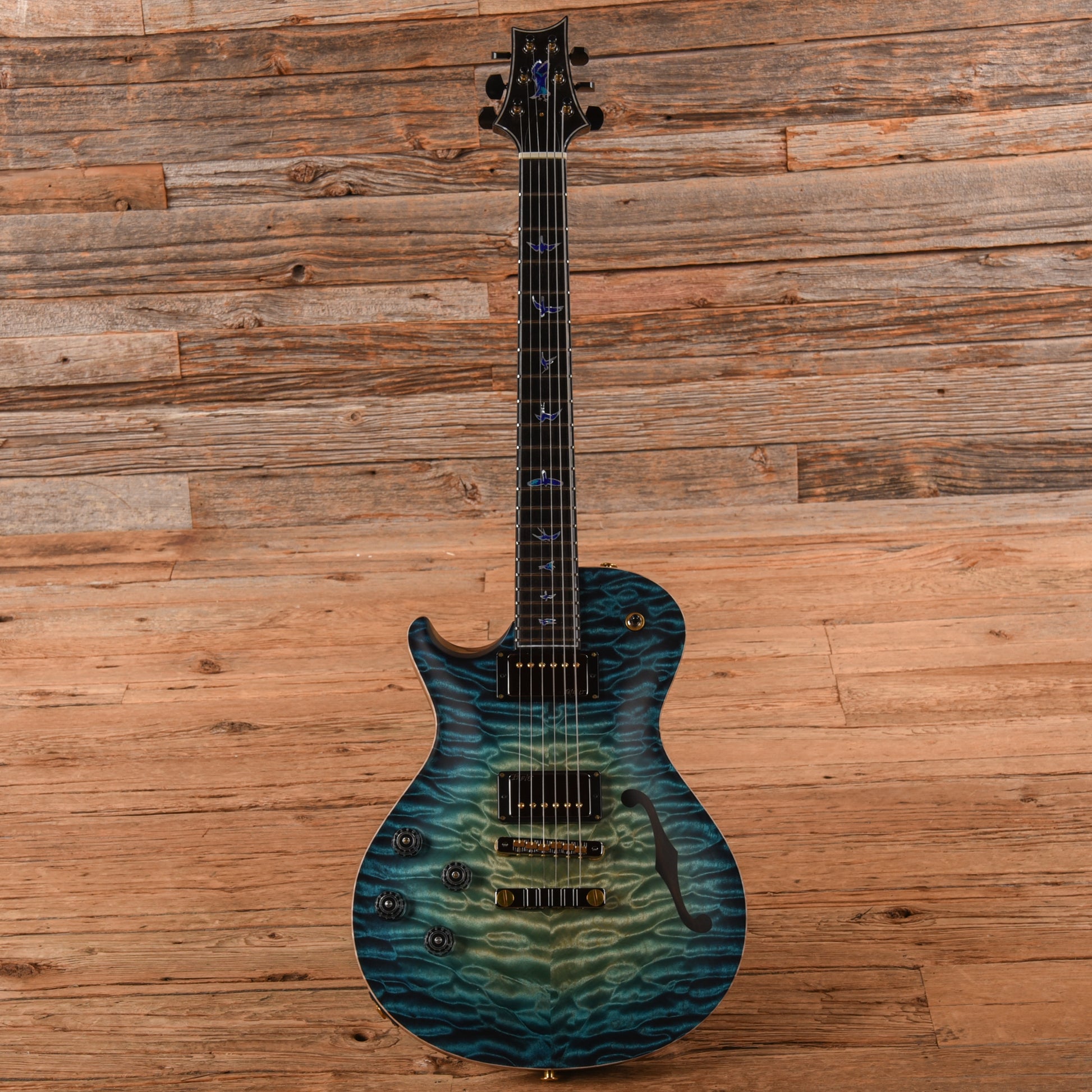 PRS Private Stock #11494 McCarty 594 Singlecut Quilted Maple/Black Limba Subzero Glow 2024 LEFTY Electric Guitars / Solid Body