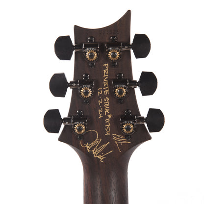 PRS Private Stock #11754 Custom 24 Stoptail Curly Maple/Swamp Ash Sub Zero Glow w/Rosewood Bats in Flight Inlay Electric Guitars / Solid Body
