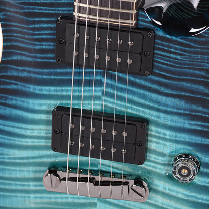 PRS Private Stock #11754 Custom 24 Stoptail Curly Maple/Swamp Ash Sub Zero Glow w/Rosewood Bats in Flight Inlay Electric Guitars / Solid Body