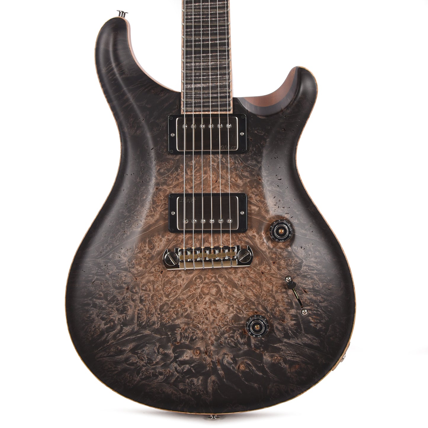 PRS Private Stock #11756 Custom 24 Stoptail Maple Burl/African Mahogany Frost Bite Glow w/Stained Curly Maple Neck & Reverse Birds of a Feather Inlay Electric Guitars / Solid Body