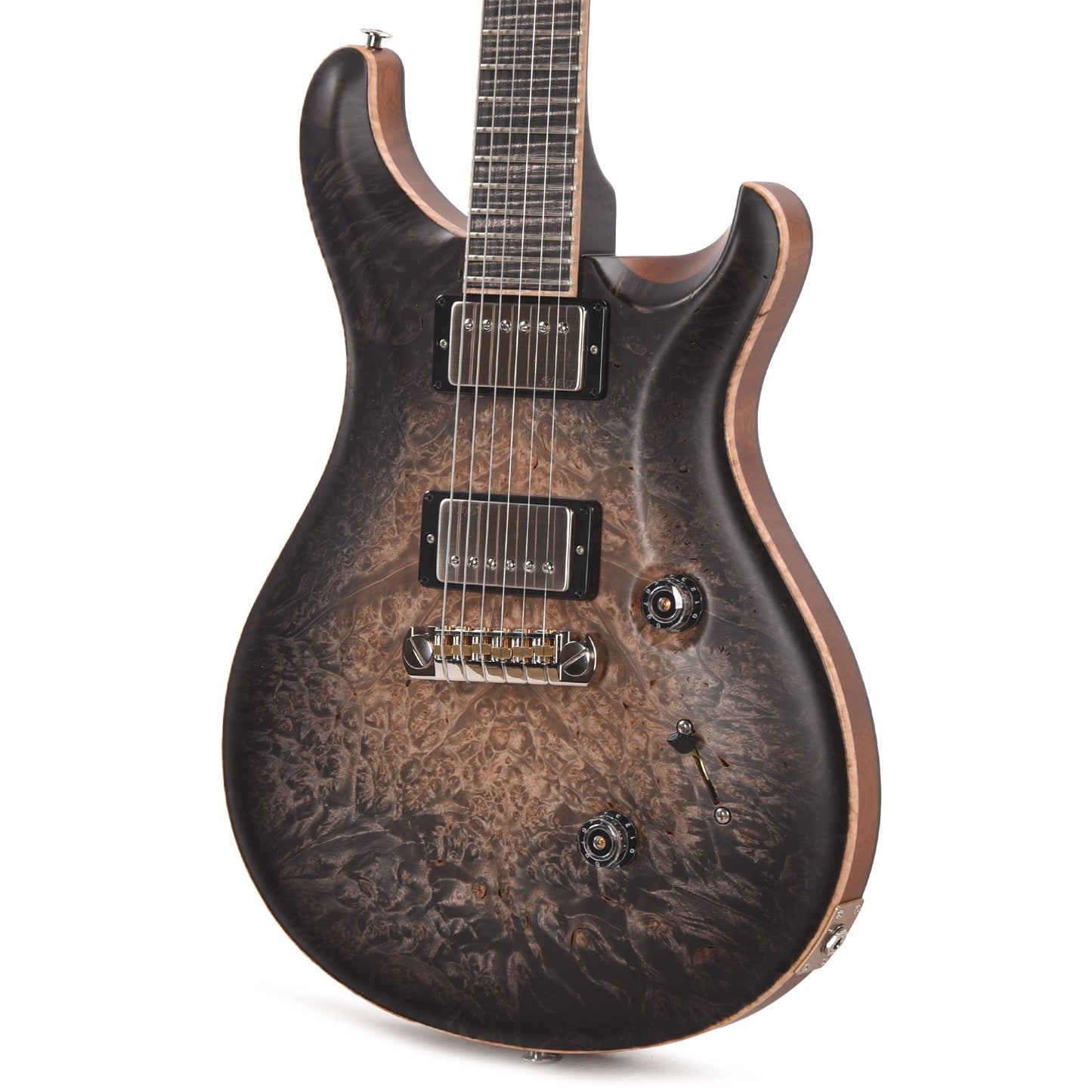 PRS Private Stock #11756 Custom 24 Stoptail Maple Burl/African Mahogany Frost Bite Glow w/Stained Curly Maple Neck & Reverse Birds of a Feather Inlay Electric Guitars / Solid Body