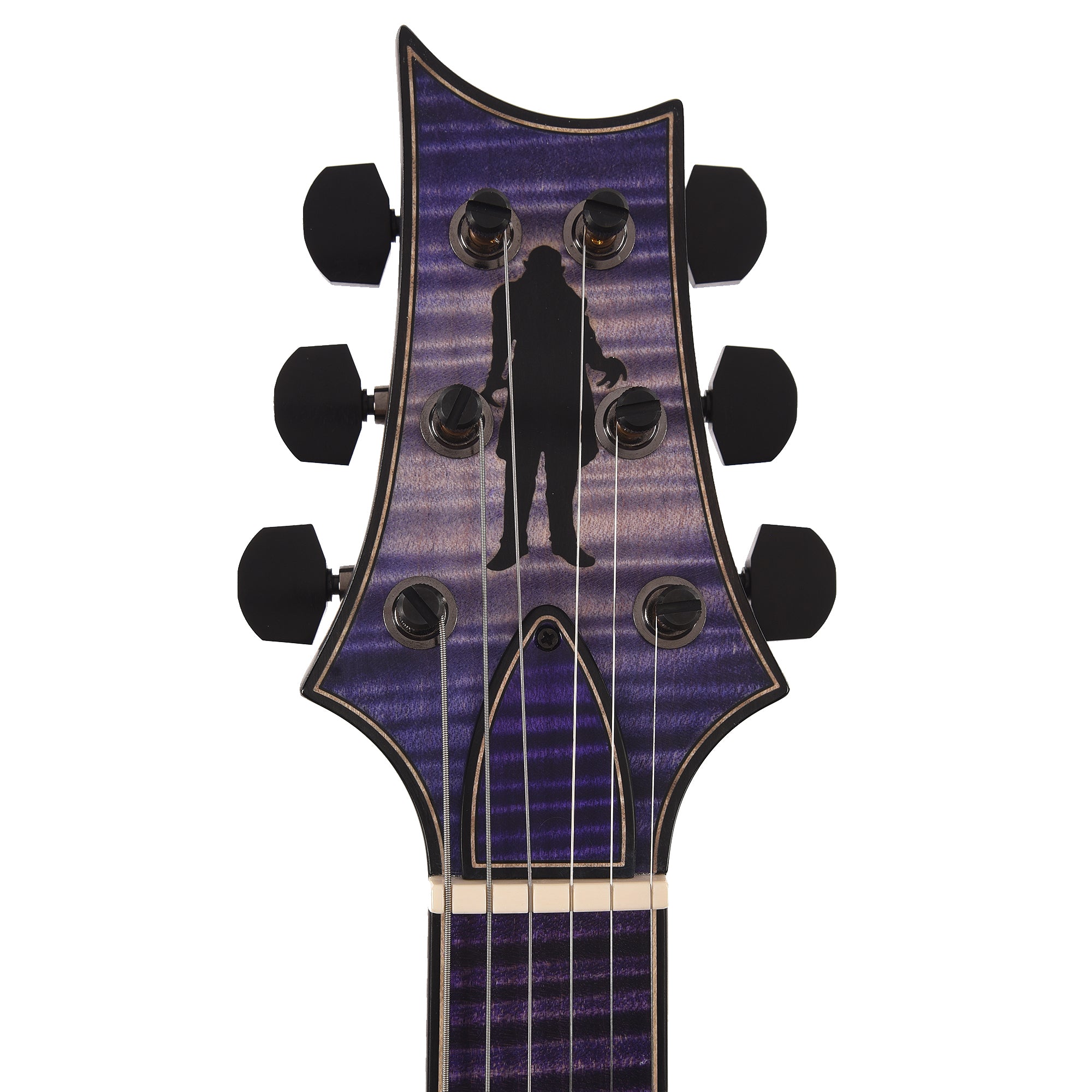 PRS Private Stock #11757 Custom 24 Stoptail Curly Maple/Swamp Ash Purple Glow w/Pale Moon Ebony Neck & Bats in Flight Inlay Electric Guitars / Solid Body