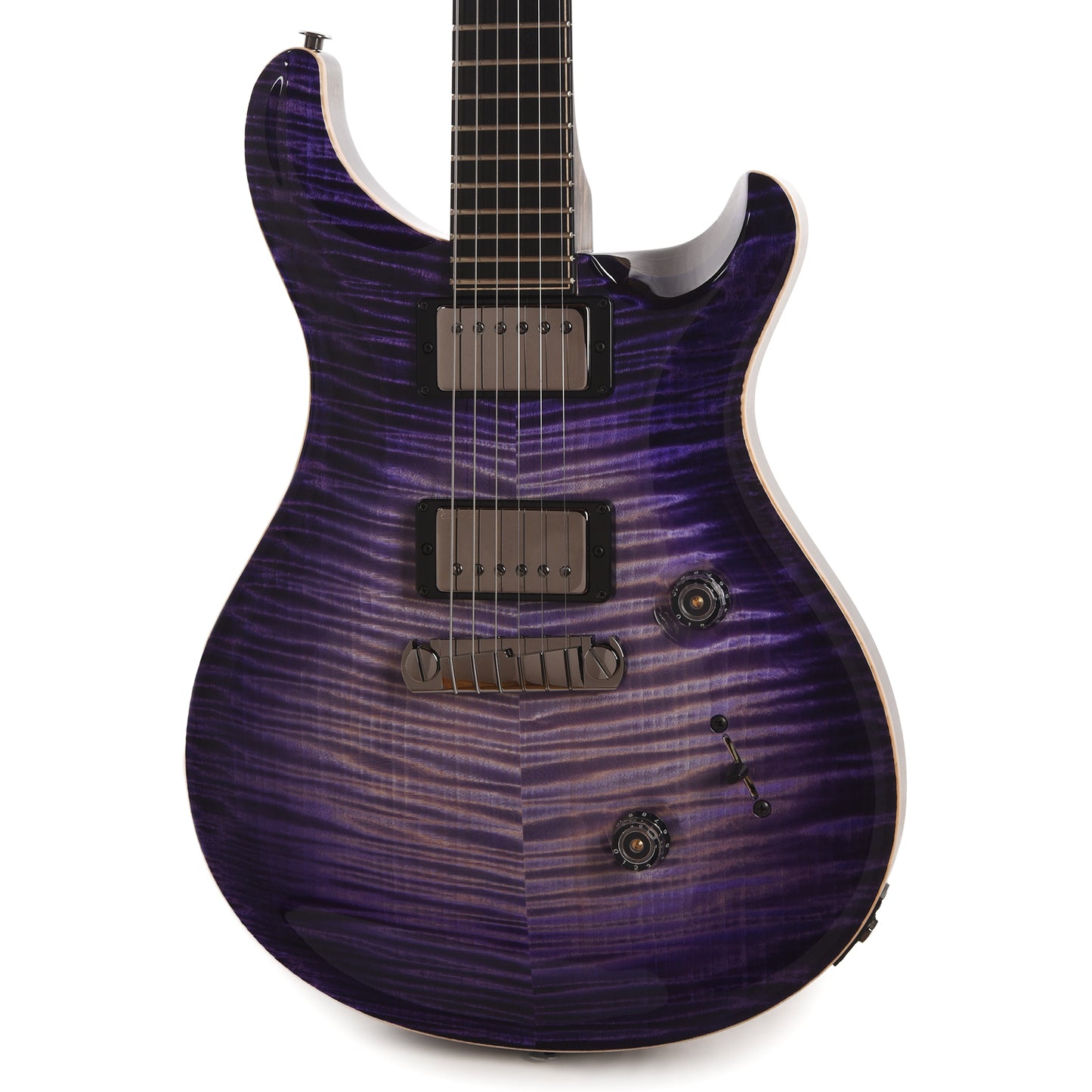 PRS Private Stock #11757 Custom 24 Stoptail Curly Maple/Swamp Ash Purple Glow w/Pale Moon Ebony Neck & Bats in Flight Inlay Electric Guitars / Solid Body