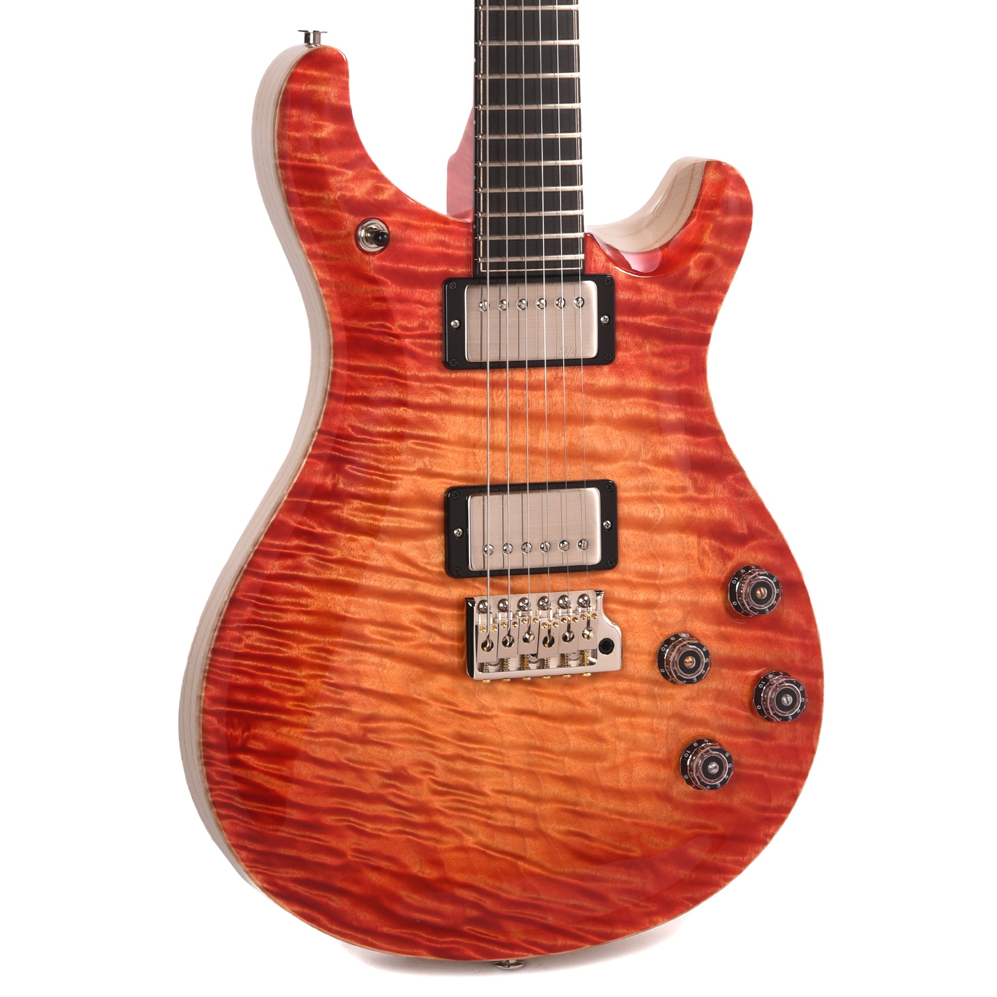 PRS Private Stock #11761 McCarty 594 Tremolo One-Piece Quilted Maple/Swamp Ash Blood Orange Glow w/Stained Neck/Fingerboard & Birds of a Feather Inlay Electric Guitars / Solid Body