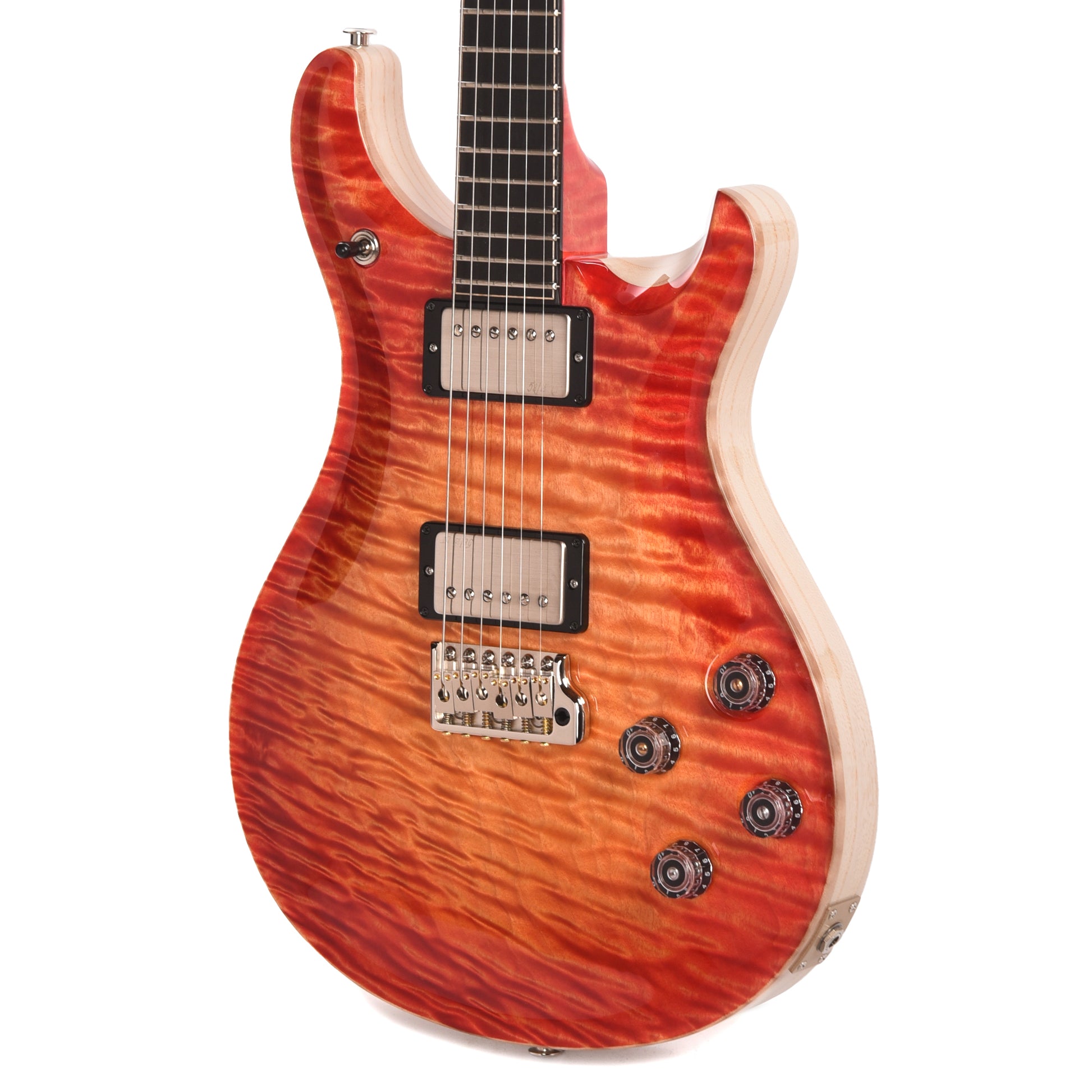 PRS Private Stock #11761 McCarty 594 Tremolo One-Piece Quilted Maple/Swamp Ash Blood Orange Glow w/Stained Neck/Fingerboard & Birds of a Feather Inlay Electric Guitars / Solid Body