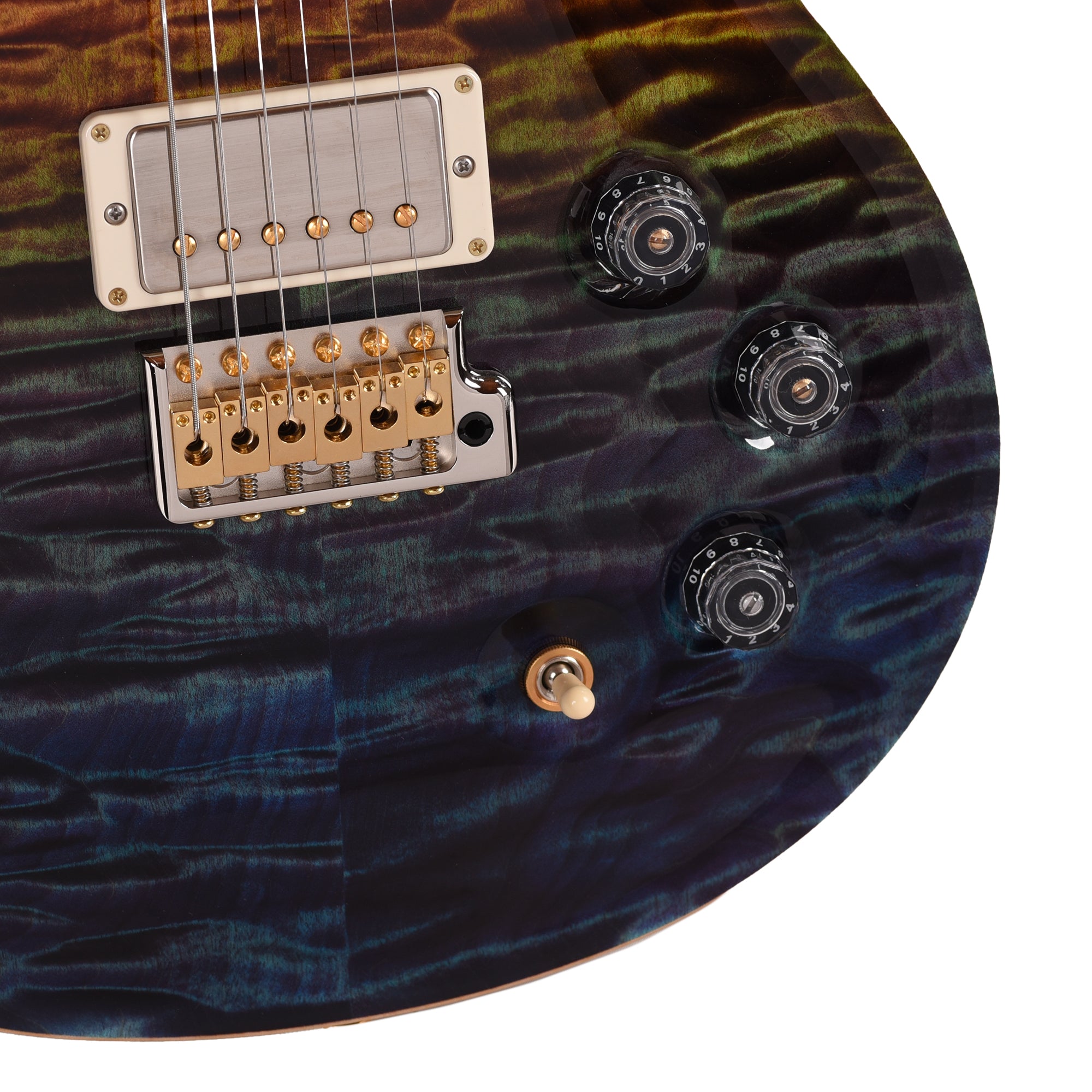 PRS Private Stock #11762 DGT Quilted Maple/African Mahogany Zombie Fade w/Stained Curly Maple Inlays & Tuners Electric Guitars / Solid Body