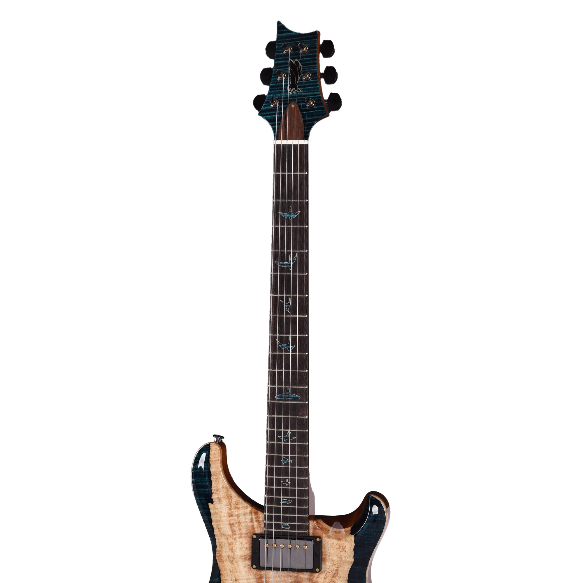 PRS Private Stock #11765 Custom 24 Spalted Maple/African Mahogany Blue Tourmaline w/Stained Curly Maple Inlays & Figured Mahogany Neck Electric Guitars / Solid Body