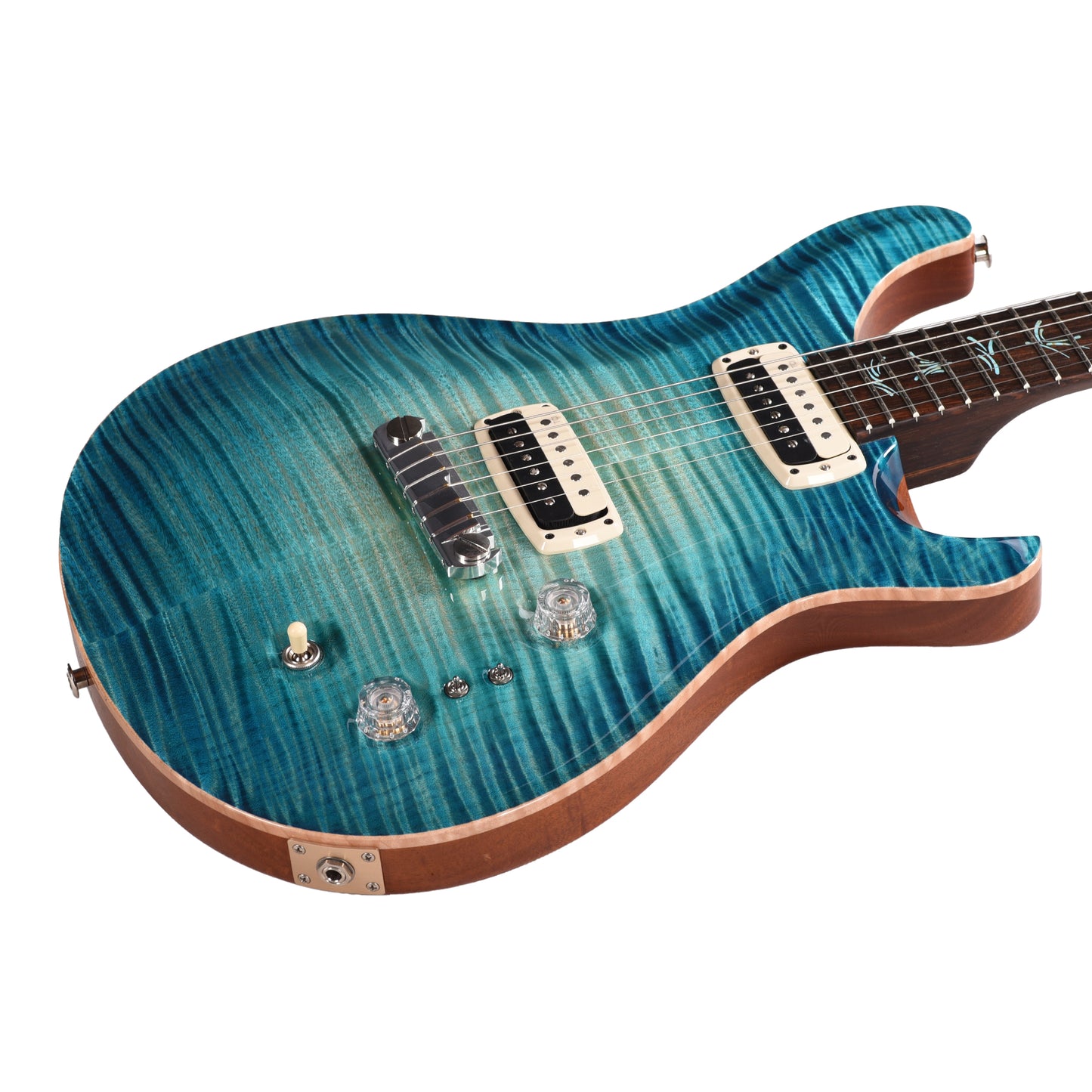 PRS Private Stock #11766 Paul's Guitar Curly Maple/Figured South American Mahogany Turquoise Glow w/Brazilian Rosewood Neck & Semi-Hollow Body/No F-Hole Electric Guitars / Solid Body