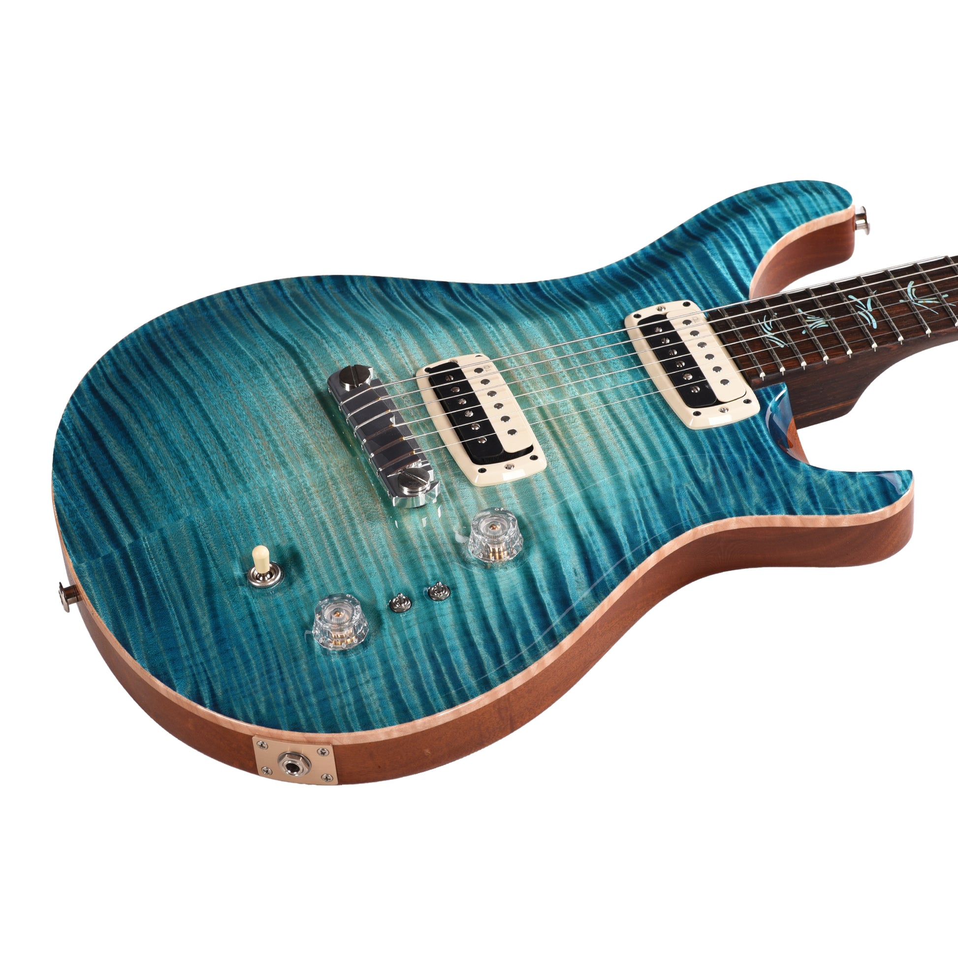 PRS Private Stock #11766 Paul's Guitar Curly Maple/Figured South American Mahogany Turquoise Glow w/Brazilian Rosewood Neck & Semi-Hollow Body/No F-Hole Electric Guitars / Solid Body