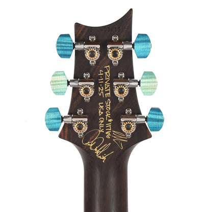 PRS Private Stock #11766 Paul's Guitar Curly Maple/Figured South American Mahogany Turquoise Glow w/Brazilian Rosewood Neck & Semi-Hollow Body/No F-Hole Electric Guitars / Solid Body