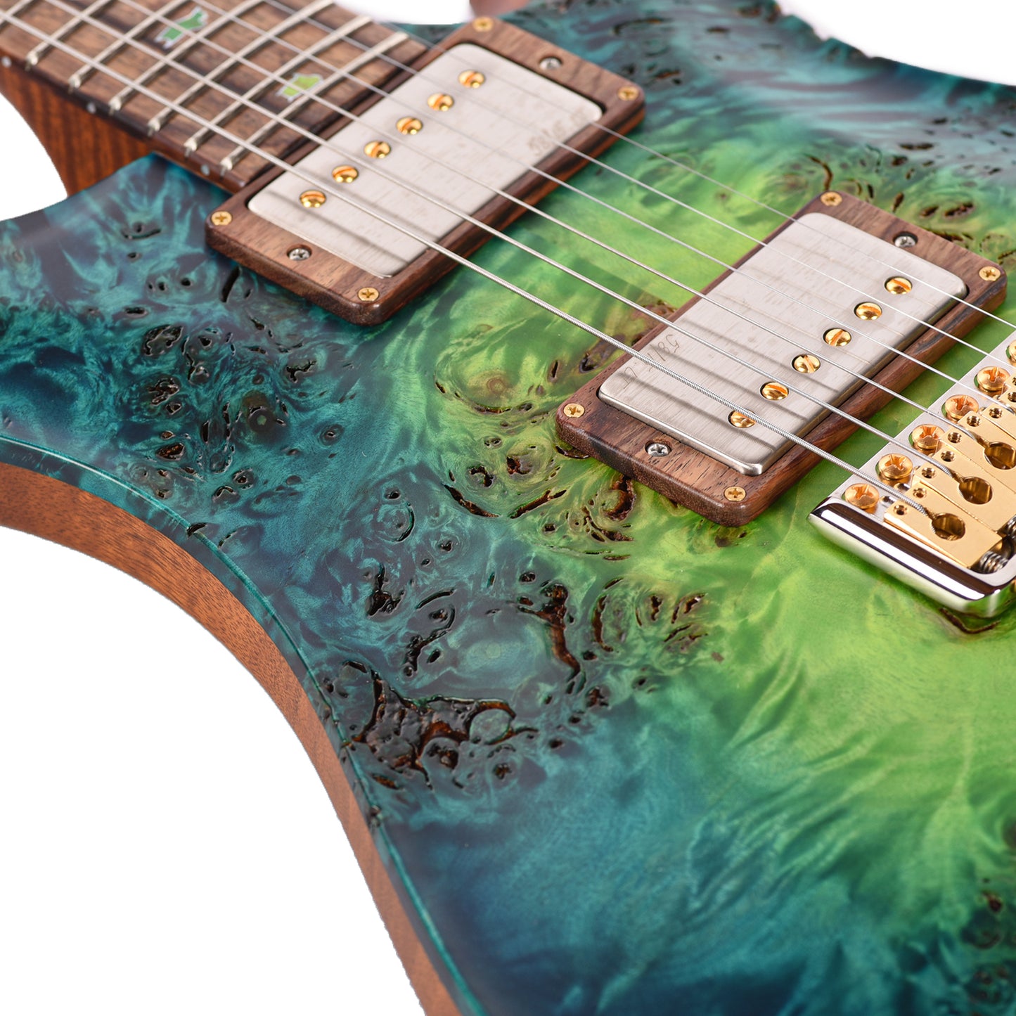 PRS Private Stock #11768 Custom 24 Poplar Burl/African Mahogany Laguna Glow w/Flamed Mahogany Neck & Hormigo Fingerboard Electric Guitars / Solid Body