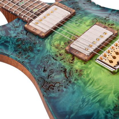 PRS Private Stock #11768 Custom 24 Poplar Burl/African Mahogany Laguna Glow w/Flamed Mahogany Neck & Hormigo Fingerboard Electric Guitars / Solid Body